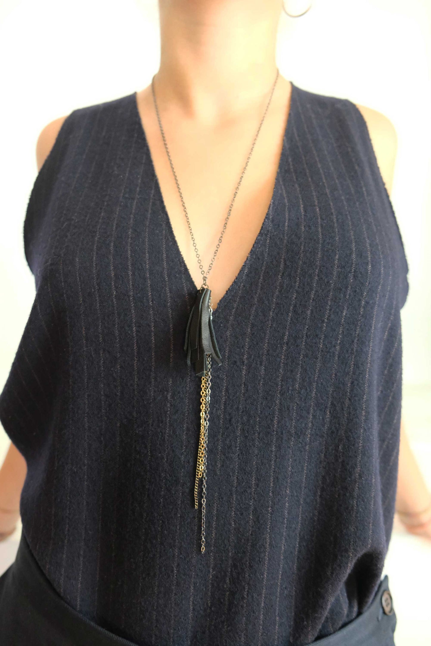 Afrodite Large Necklace black