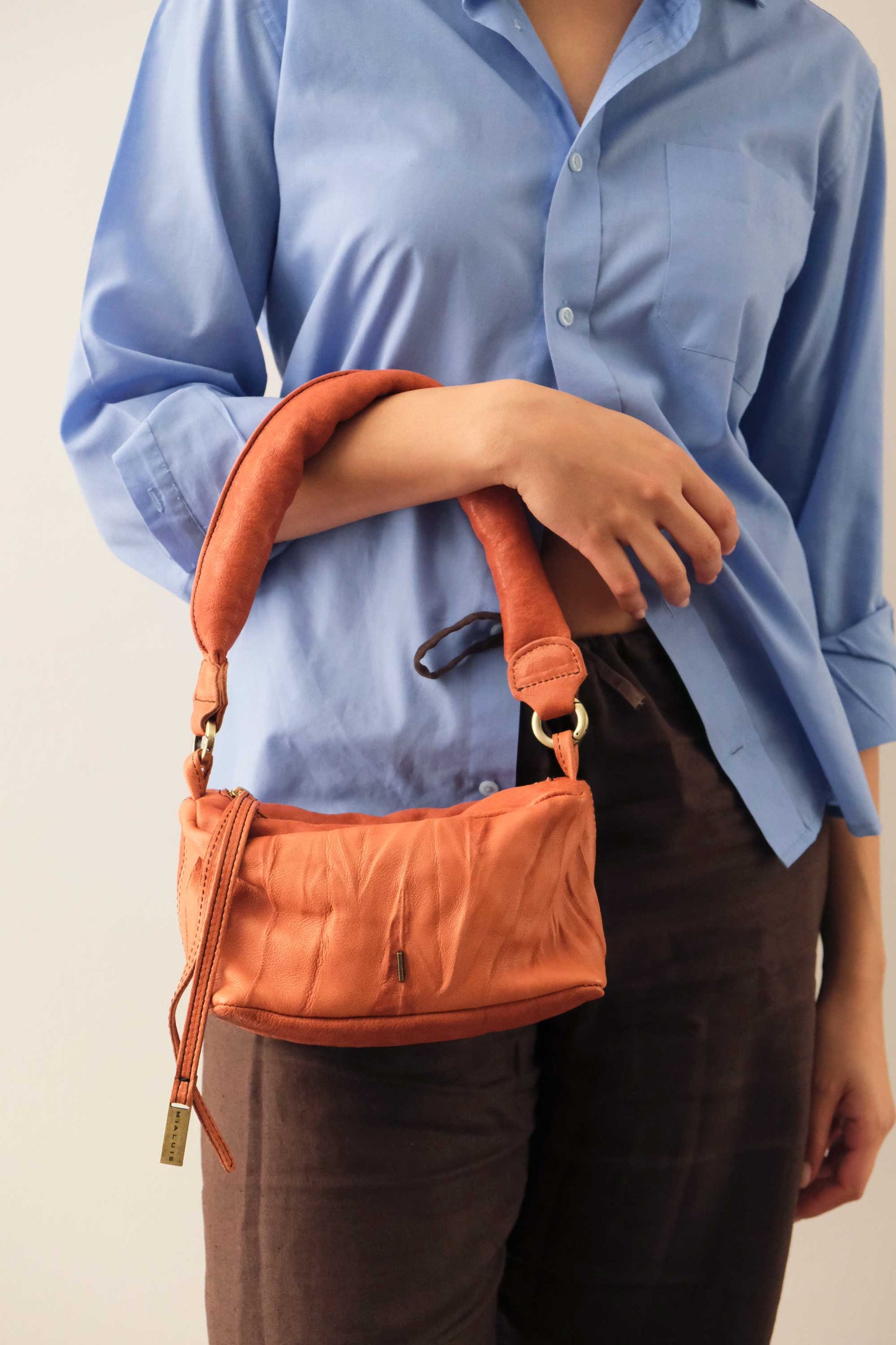 Bobo mini in nappa lomè lips pelle conciata al vegetale - Made in Italy -