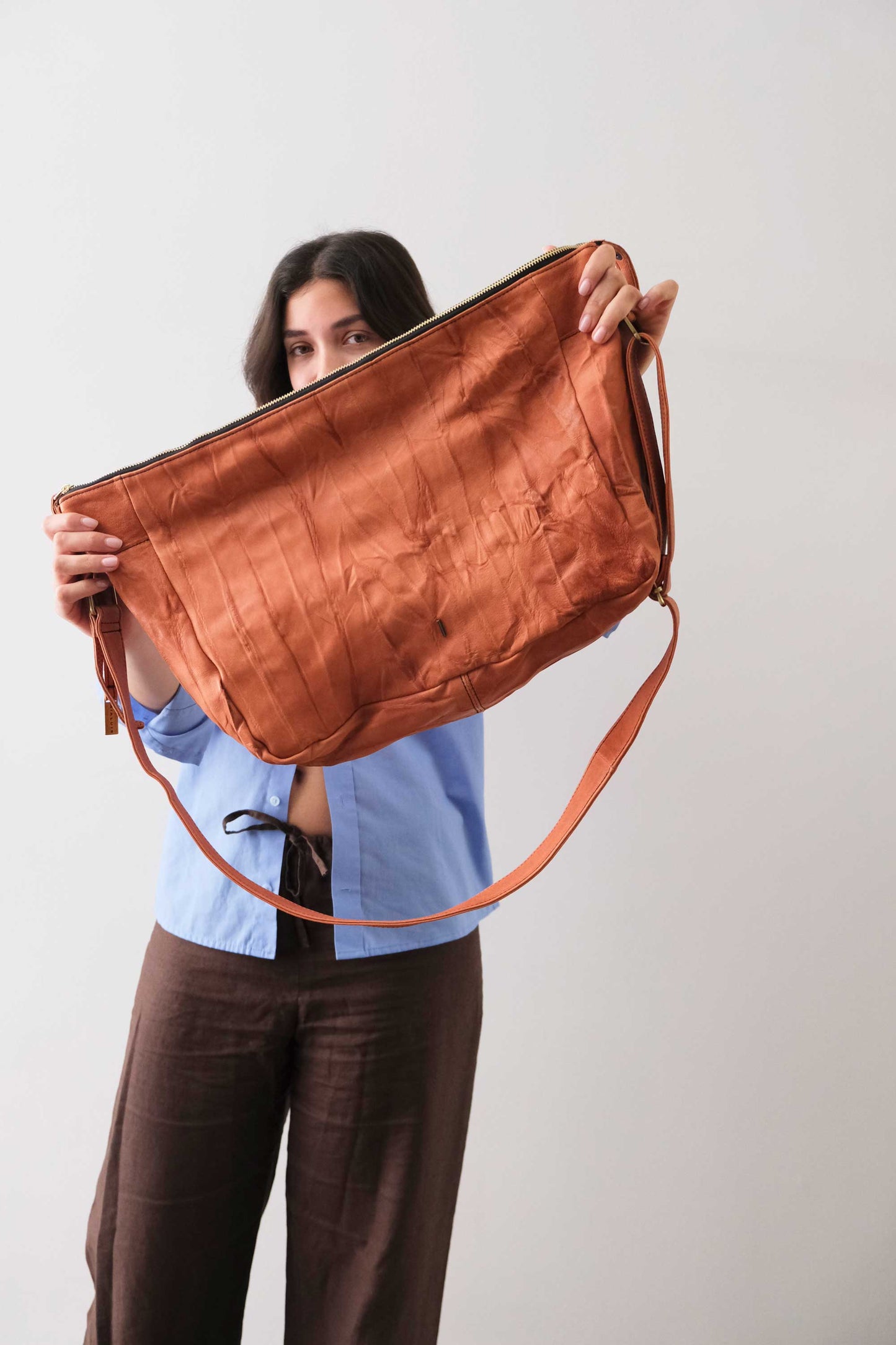 Chicca hobo bag in morbida nappa lomé lips - Made in Italy -