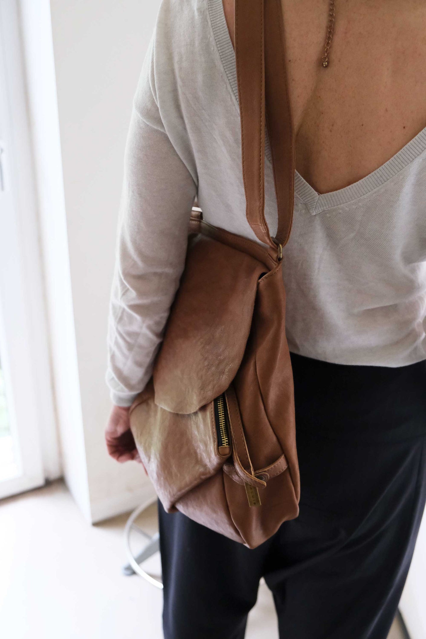 Gabri tote bag in soft nappa