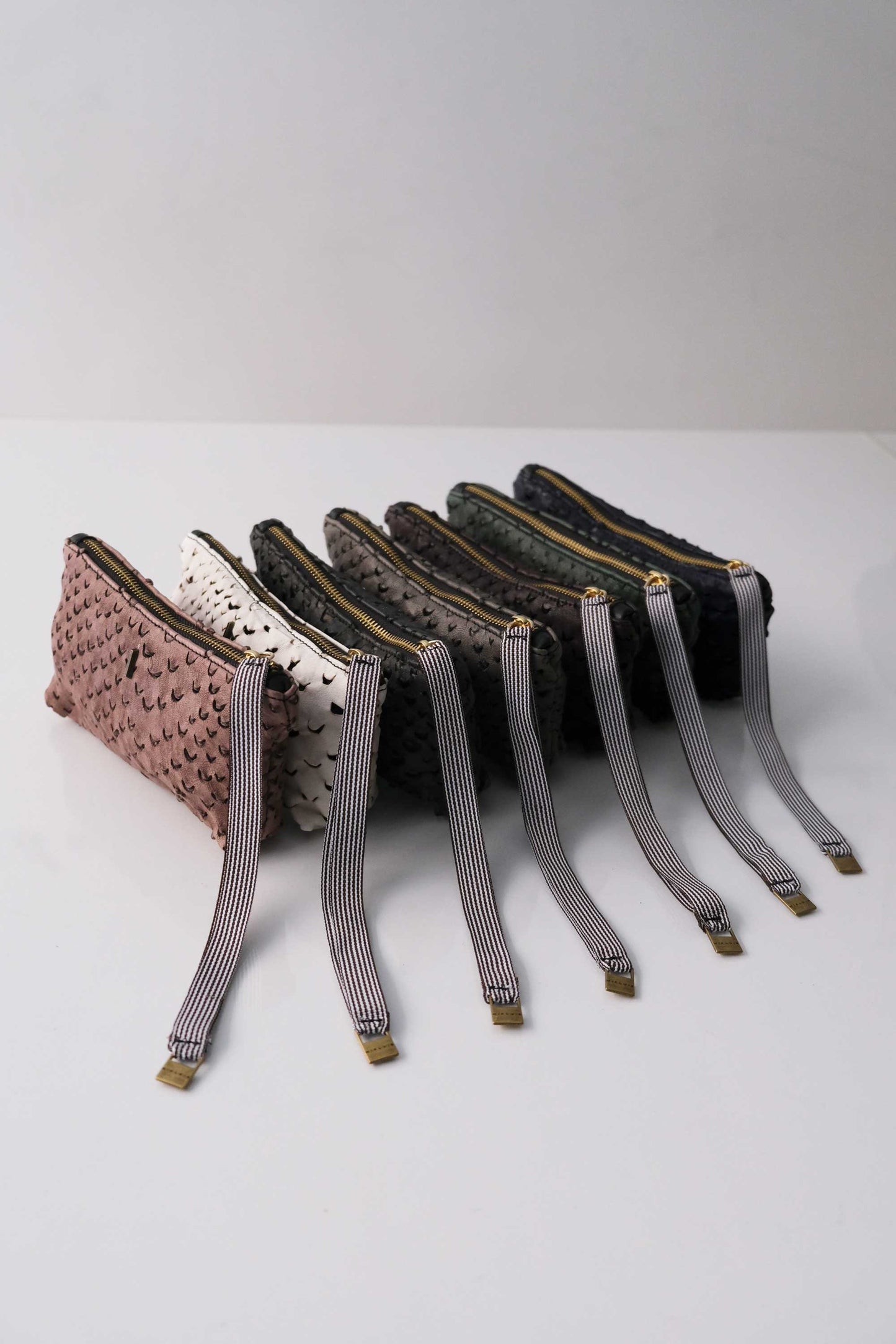 Dream Big soft malachite nappa taipan-effect pochette – The Sustainable Pochette – Made in Italy