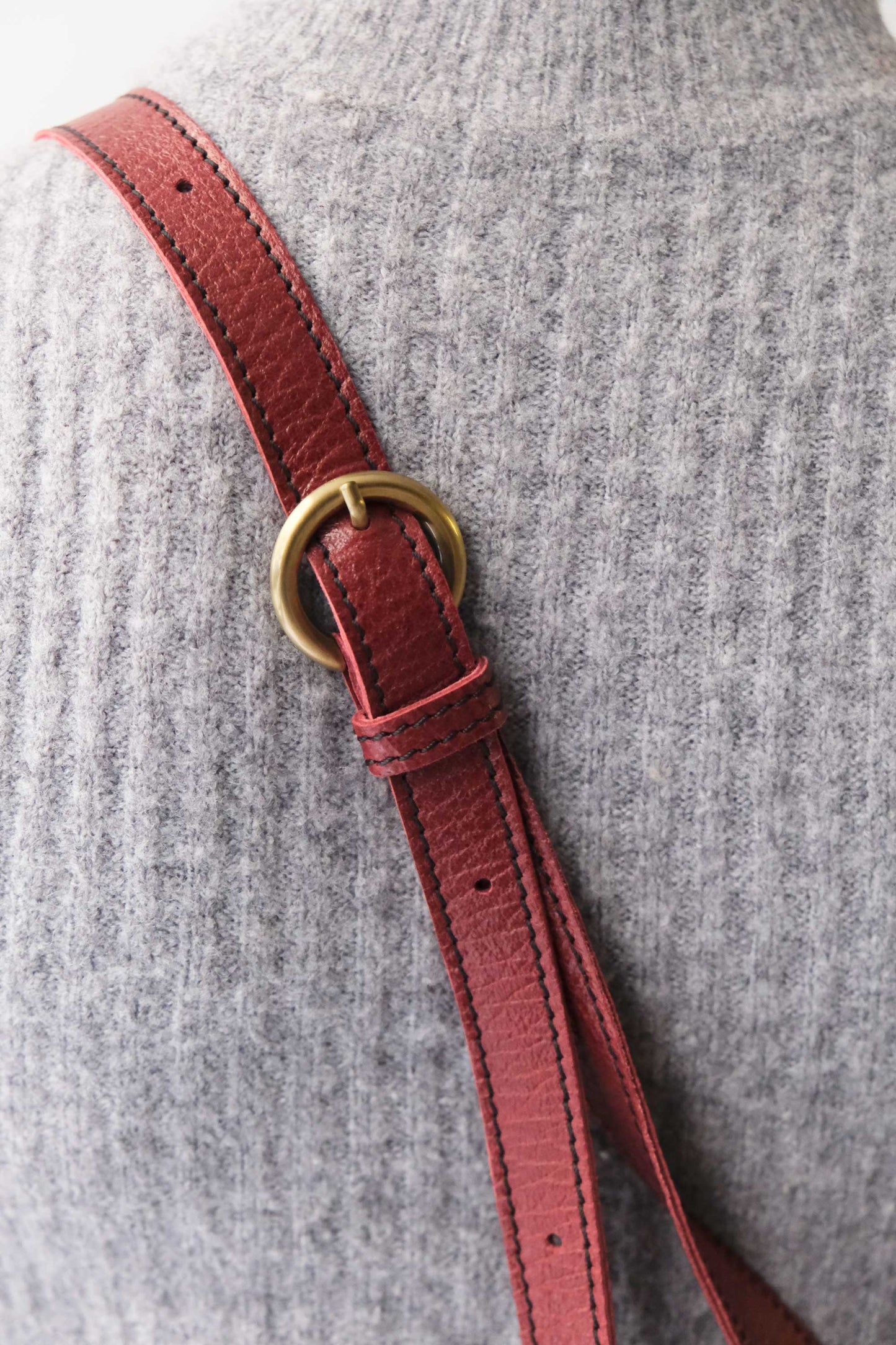 Mikin Habanero pochette in vegetable-tanned leather – Made in Italy -