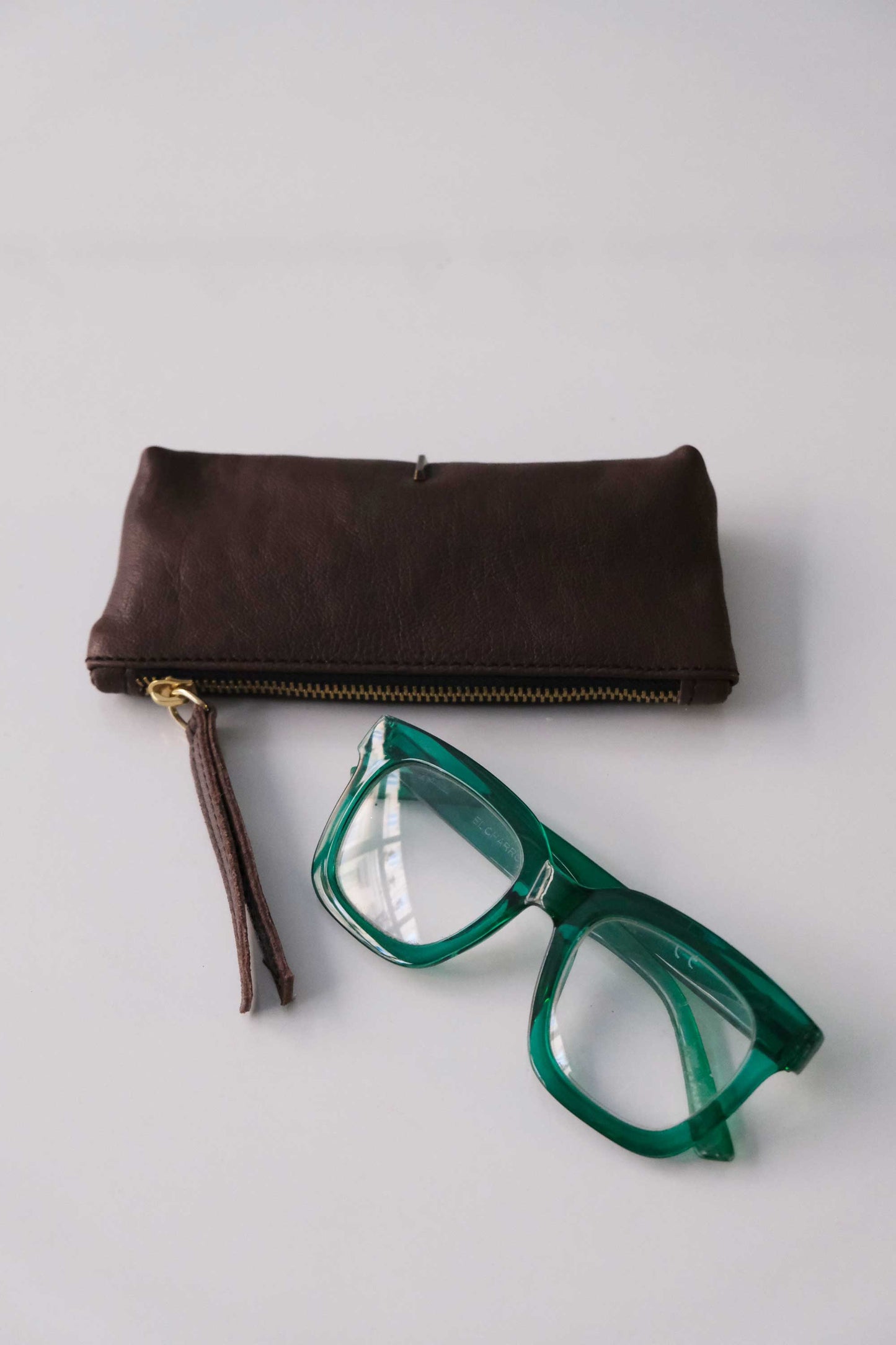 Mix soft chocolate nappa leather – The Sustainable Pochette - Made in Italy