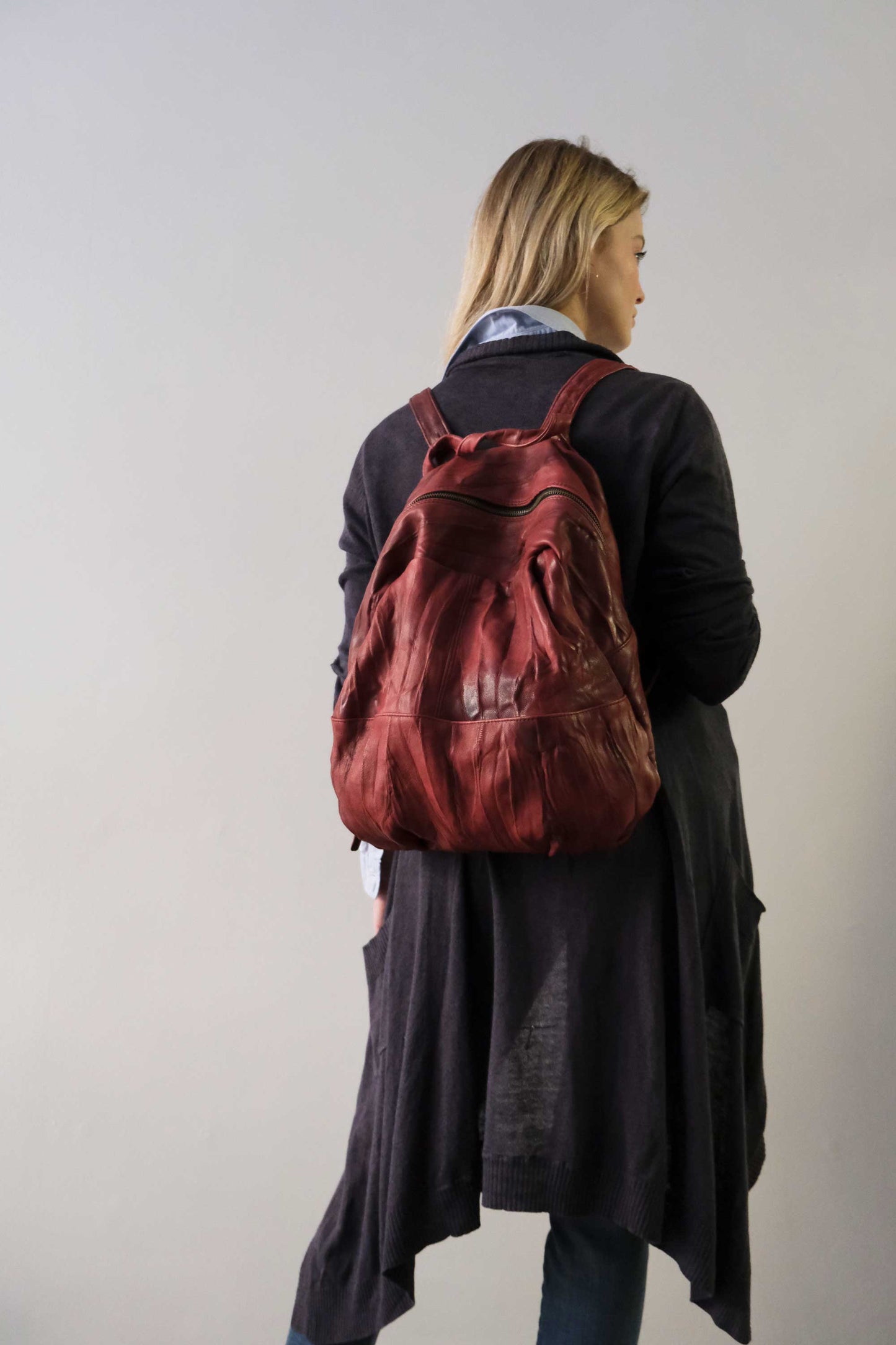 Nerina backpack in lome leather