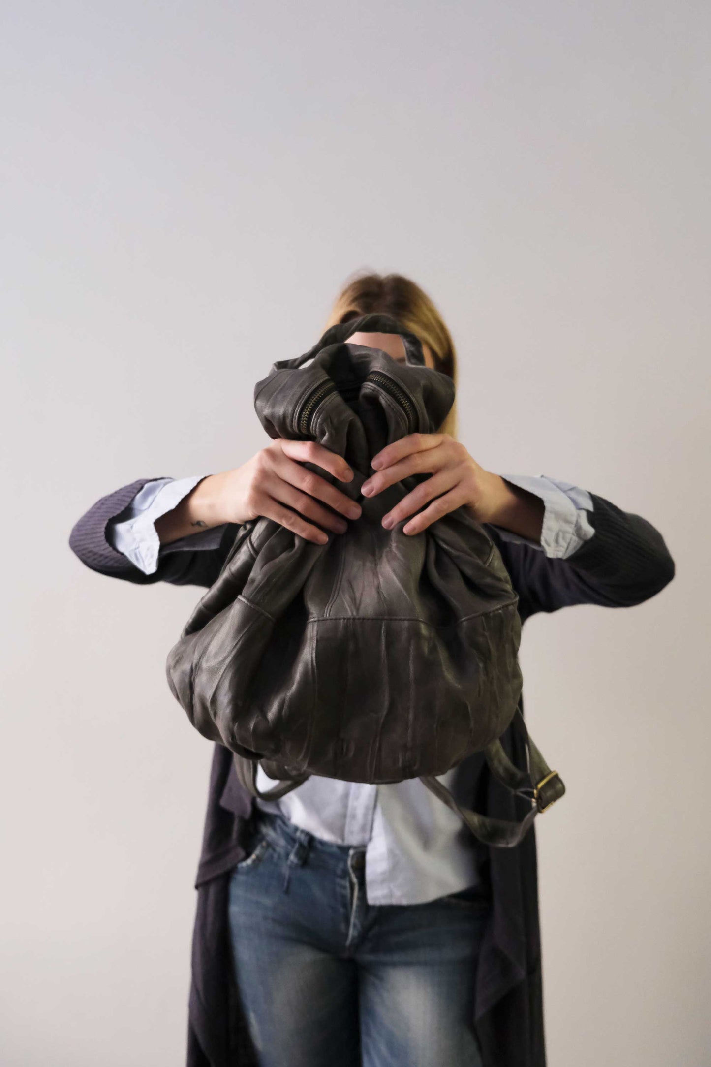 Nerina backpack in lome leather