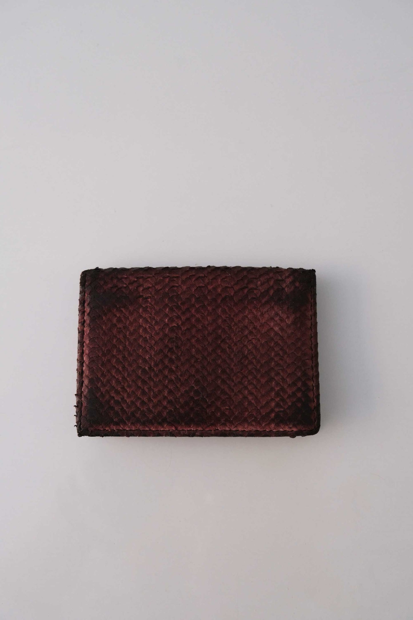 Card holder in Turner leather - Burgundy -