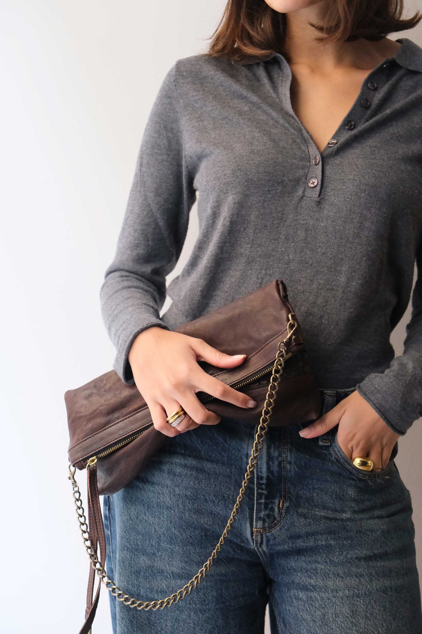 PRE ORDER discount 15%-Zoe in brown perforated nappa leather - use code PREORDER15 - ESTIMATED DELIVERY SEPTEMBER 15- Made in Italy -