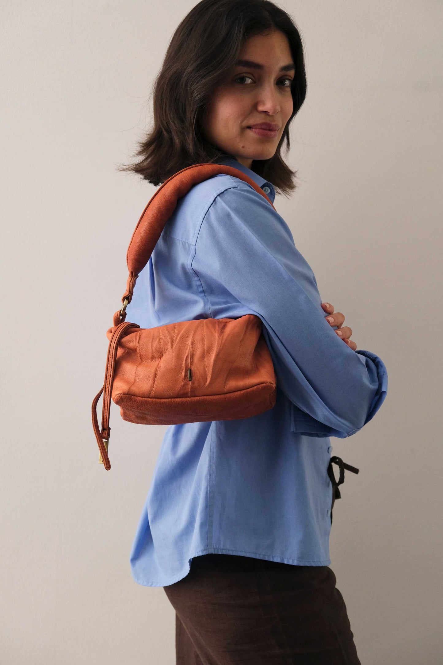 Bobo mini in nappa lomè lips pelle conciata al vegetale - Made in Italy -