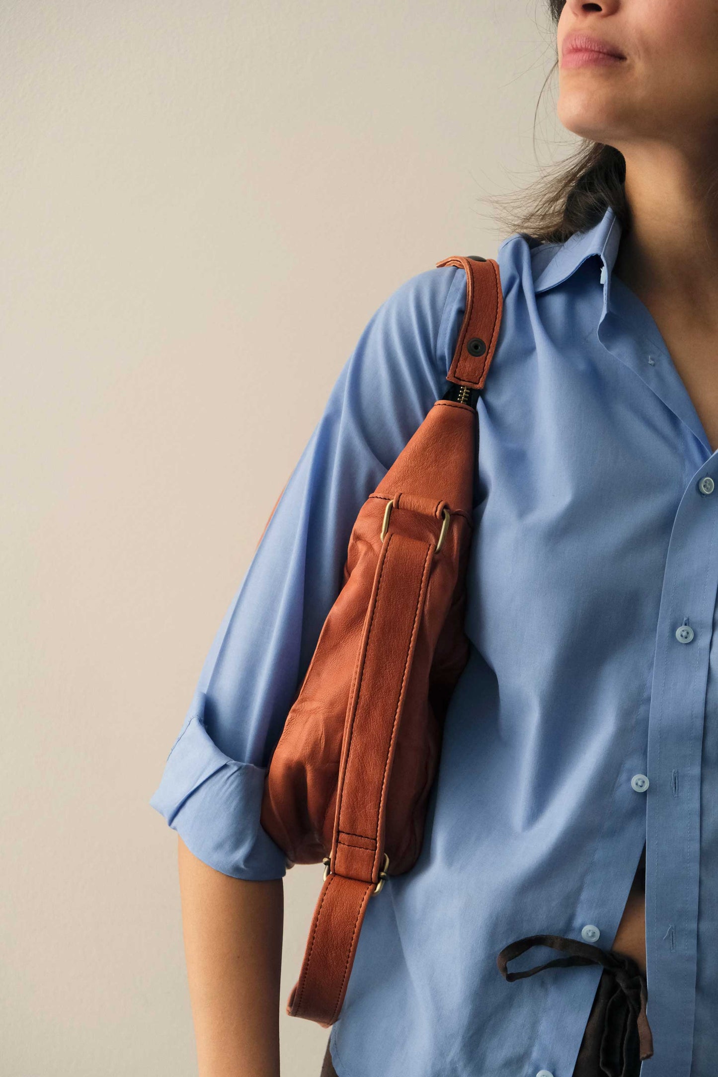 Chicca hobo bag in morbida nappa lomé lips - Made in Italy -