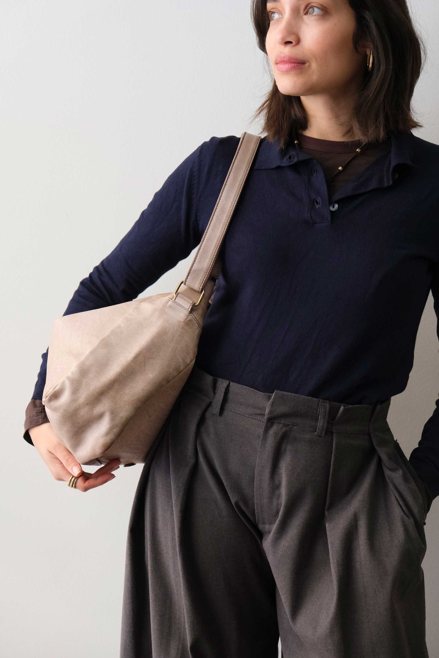Chicca hobo bag in pelle corda turner - Made in Italy -