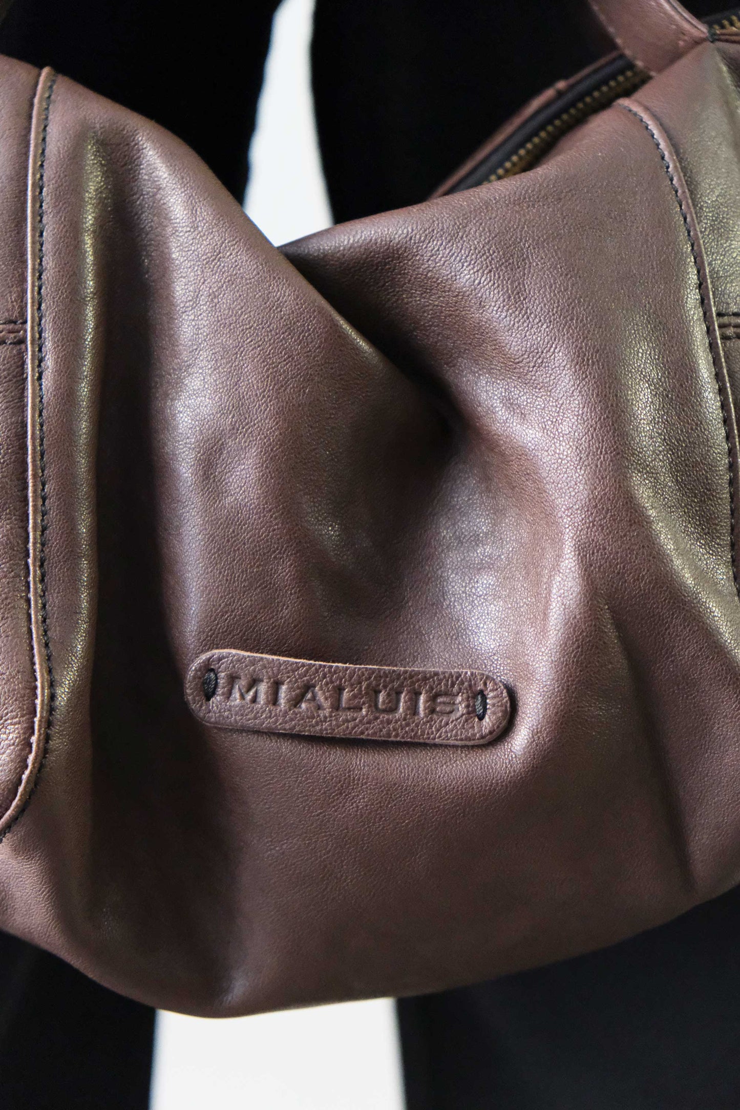 Marty bag in brown soft nappa - Made in Italy -