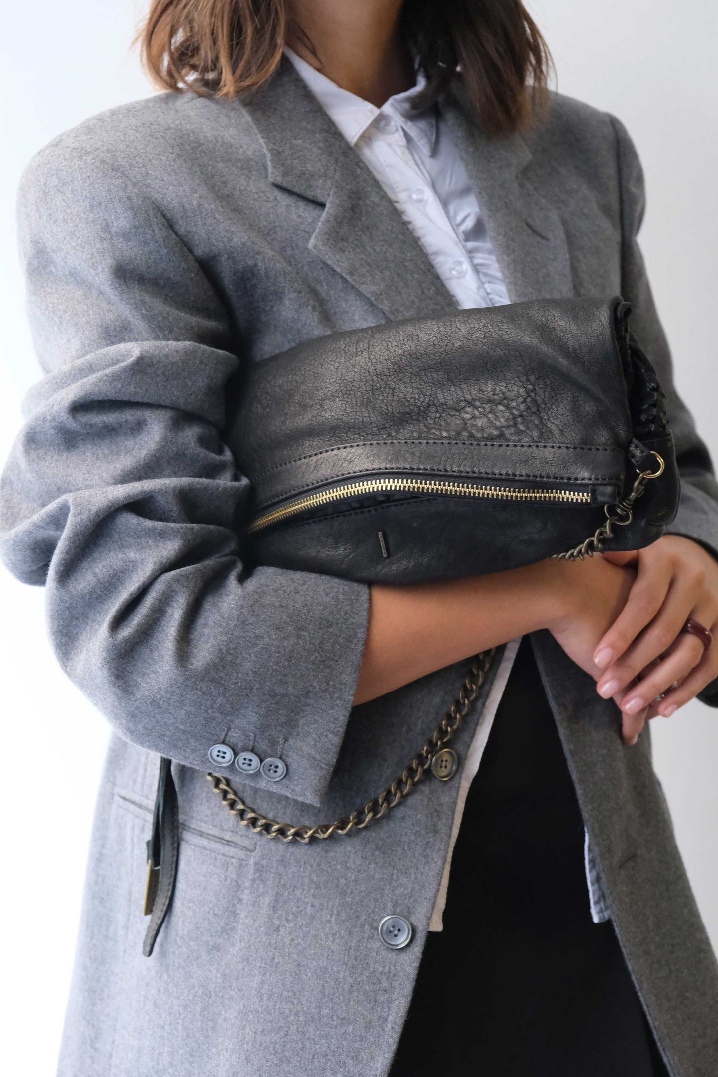 PRE ORDER discount 15%-Zoe in black perforated nappa leather - use code PREORDER15 - ESTIMATED DELIVERY SEPTEMBER 15- Made in Italy -