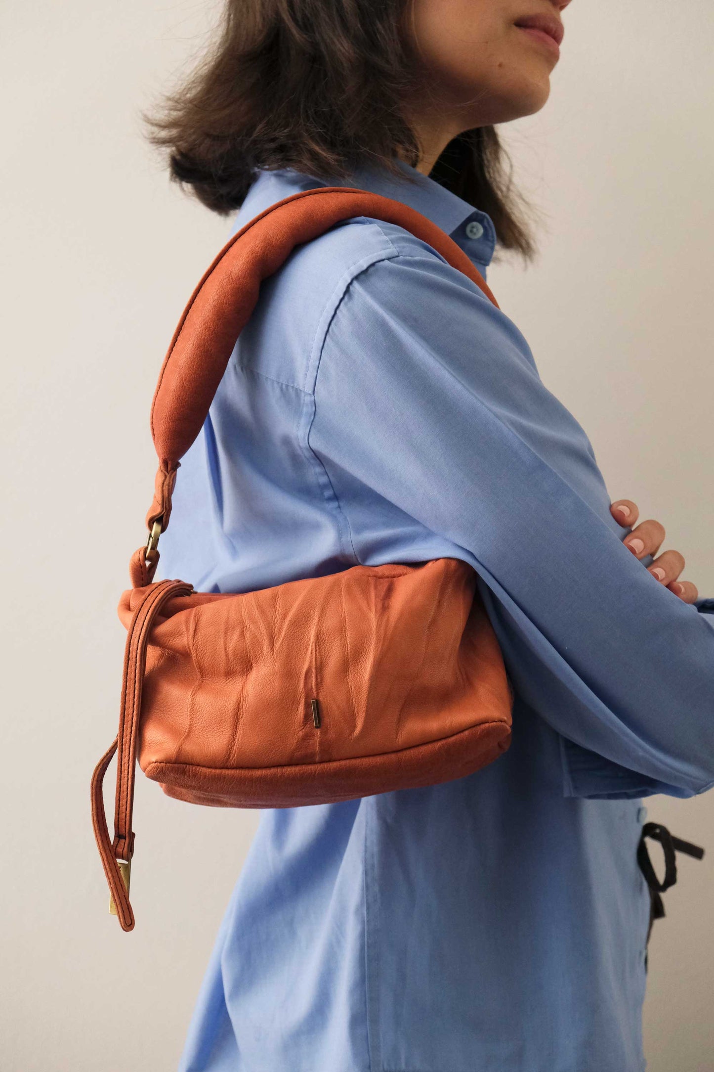 Bobo mini in nappa lomè lips pelle conciata al vegetale - Made in Italy -