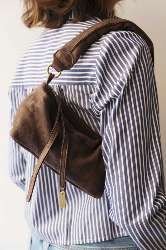 PRE ORDER discount 15%-Bobo mini in brown nappa vegetable leather  - use code PREORDER15 - DELIVERY IS ESTIMATED WITHIN APPROXIMATELY 30 DAYS FROM THE ORDER DATE- Made in Italy -