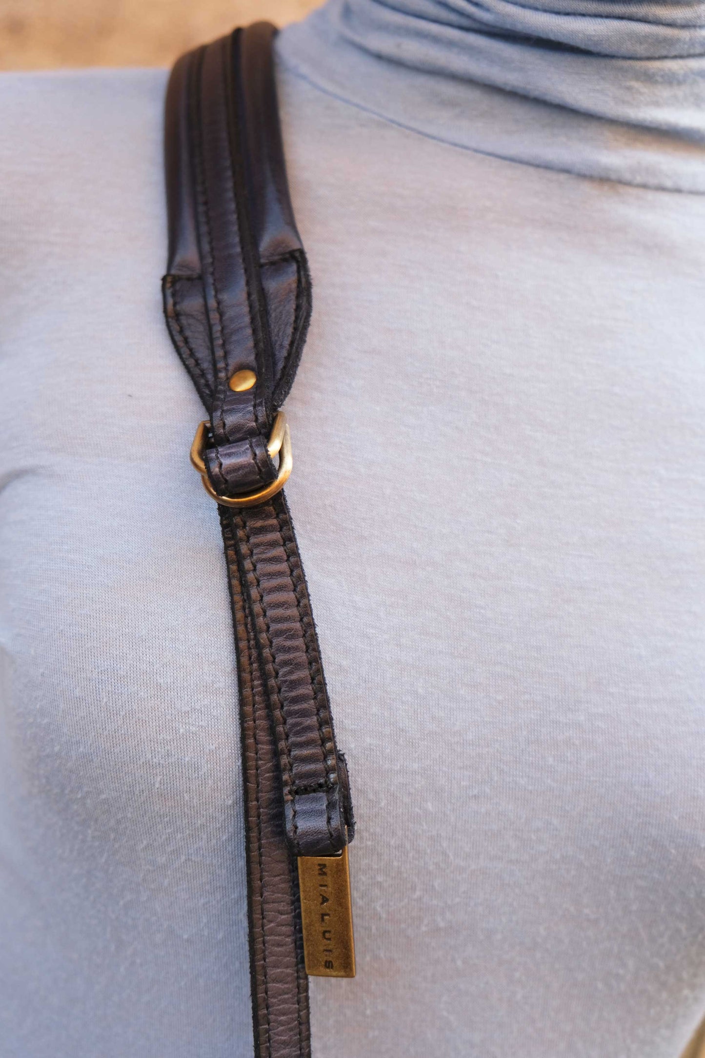 Do saddle bag in cobalt turner calf soft leather - Made in Italy -