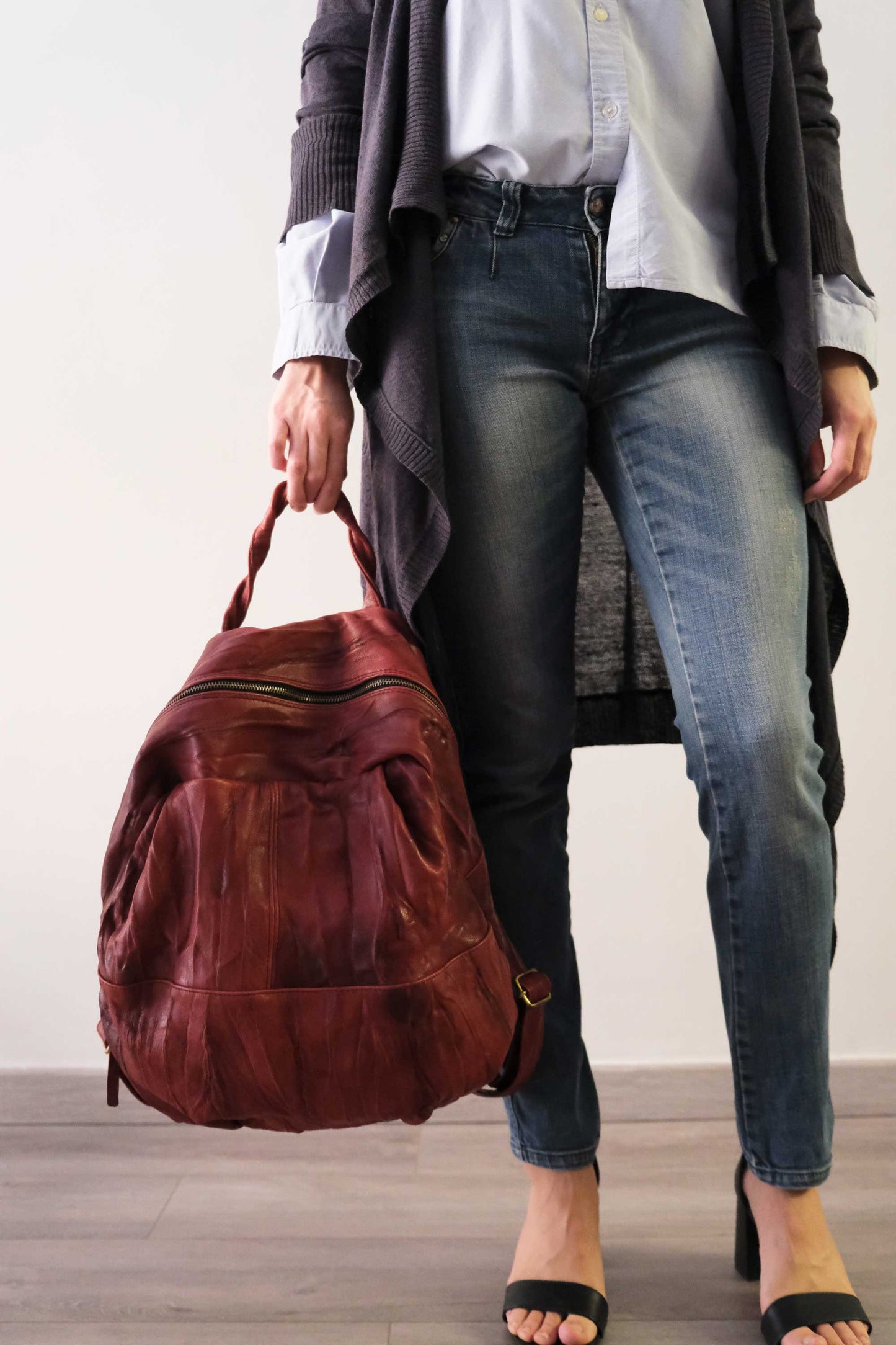 Nerina backpack in lome leather