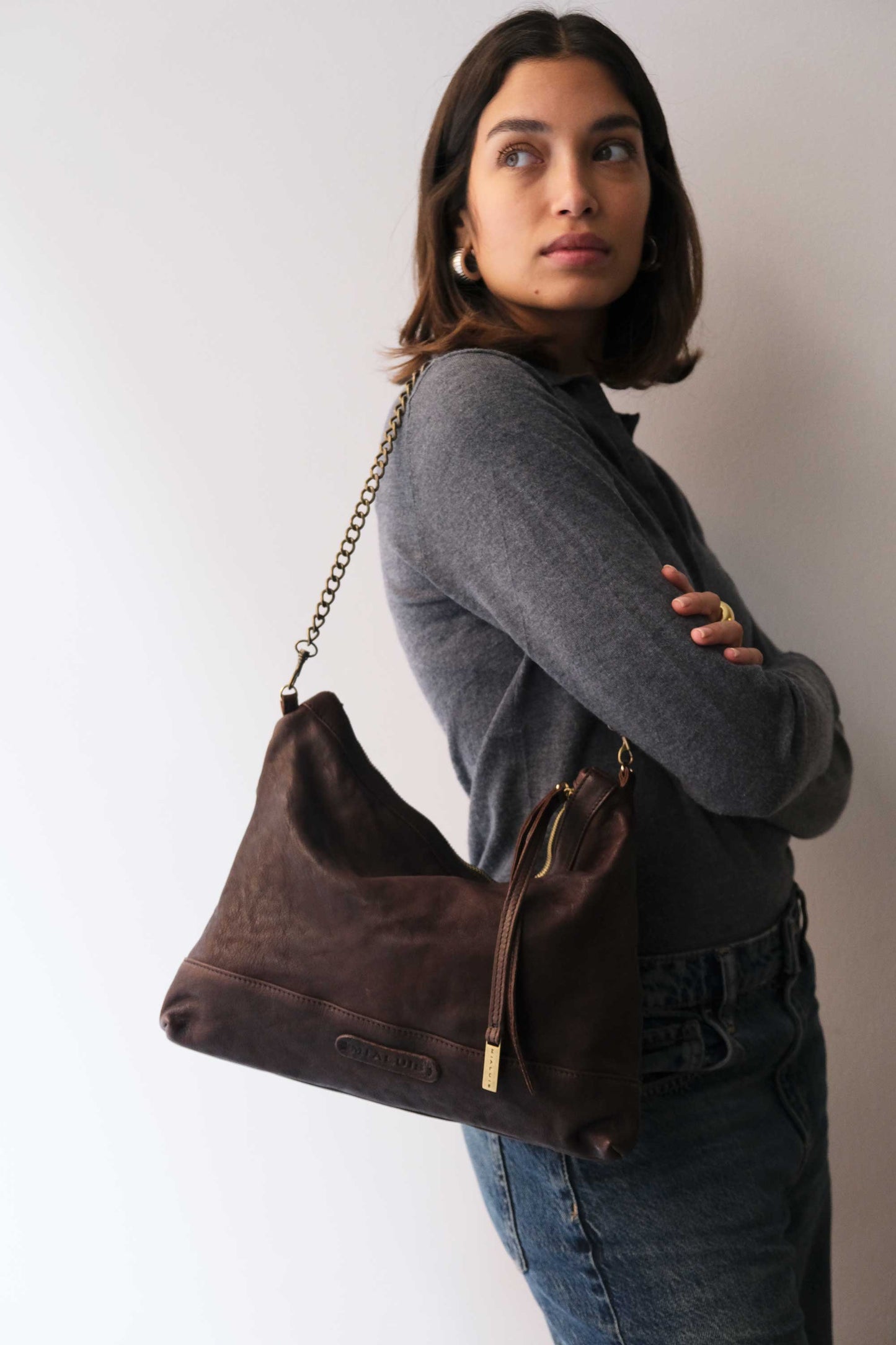 PRE ORDER discount 15%-Zoe in brown perforated nappa leather - use code PREORDER15 - ESTIMATED DELIVERY SEPTEMBER 15- Made in Italy -