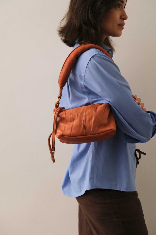 Bobo mini in nappa lomè lips pelle conciata al vegetale - Made in Italy -