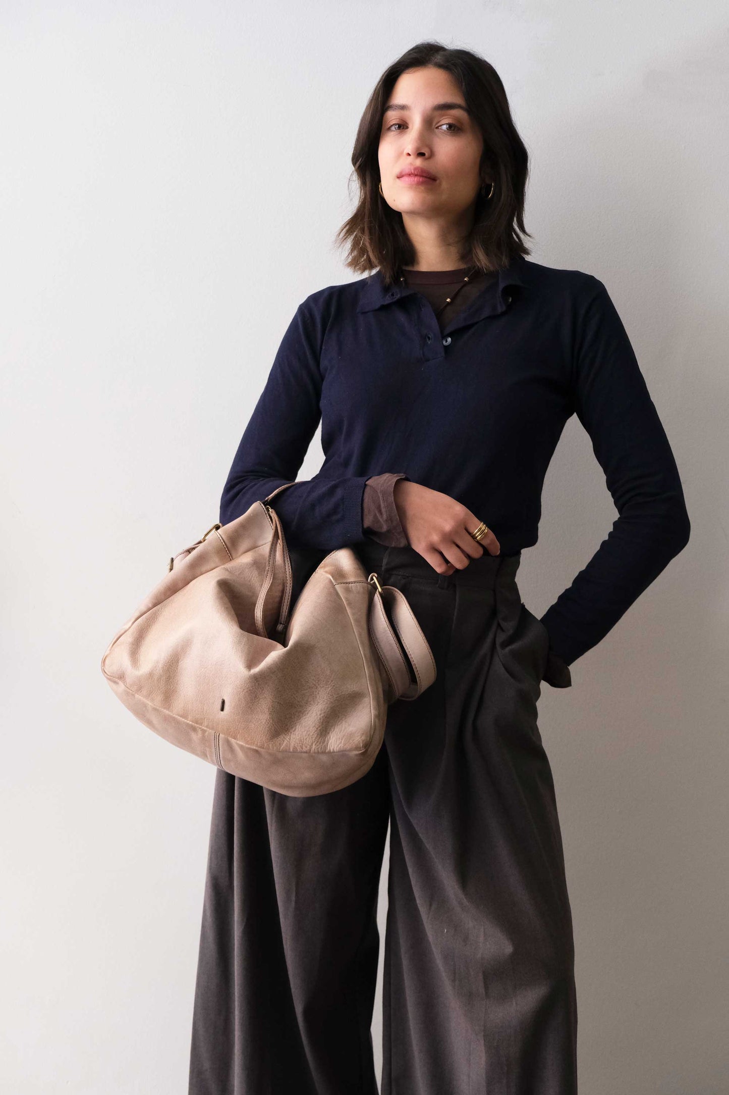 Chicca hobo bag in pelle corda turner - Made in Italy -