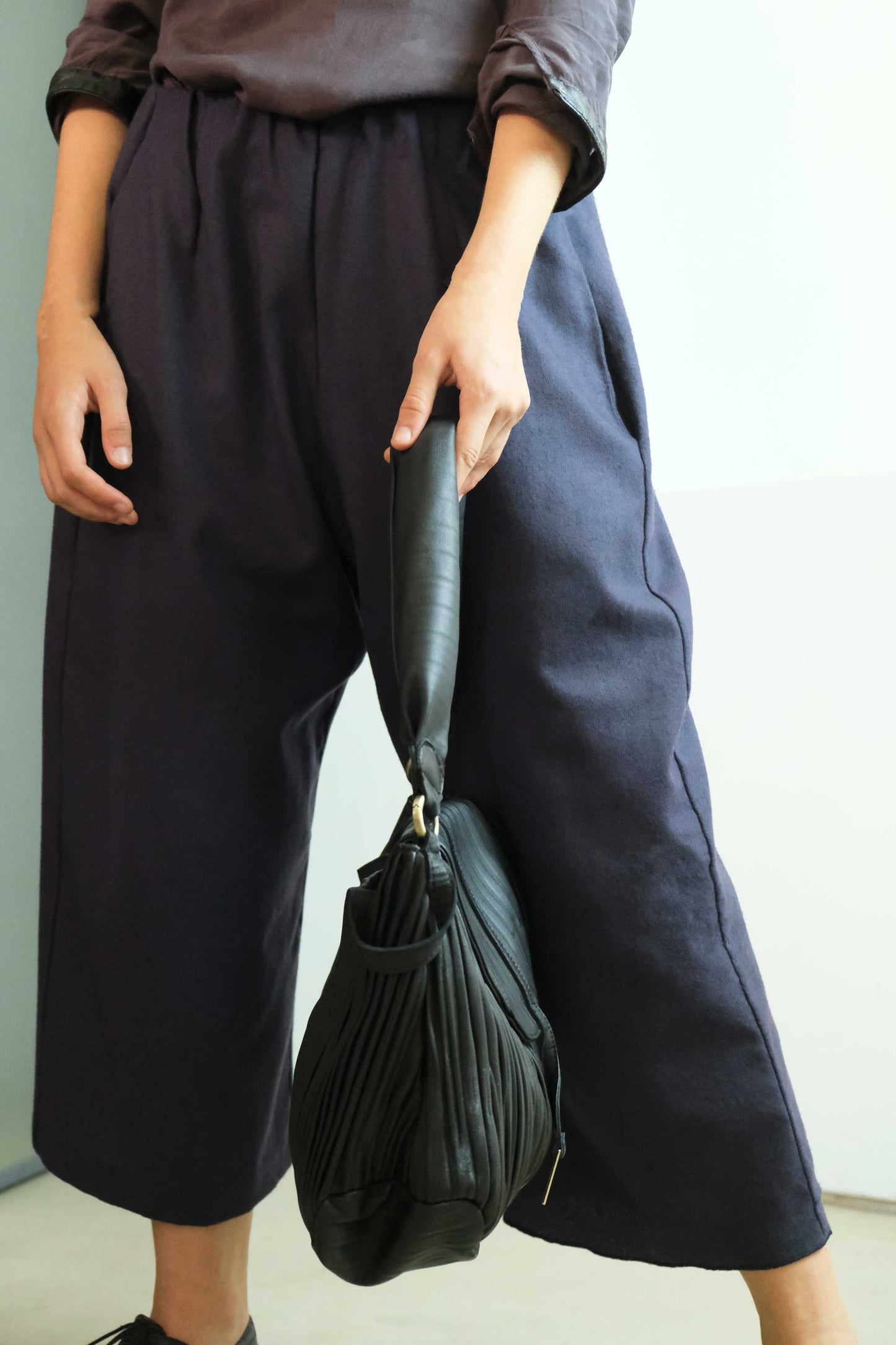 Do Torchon saddle bag in pleated leather