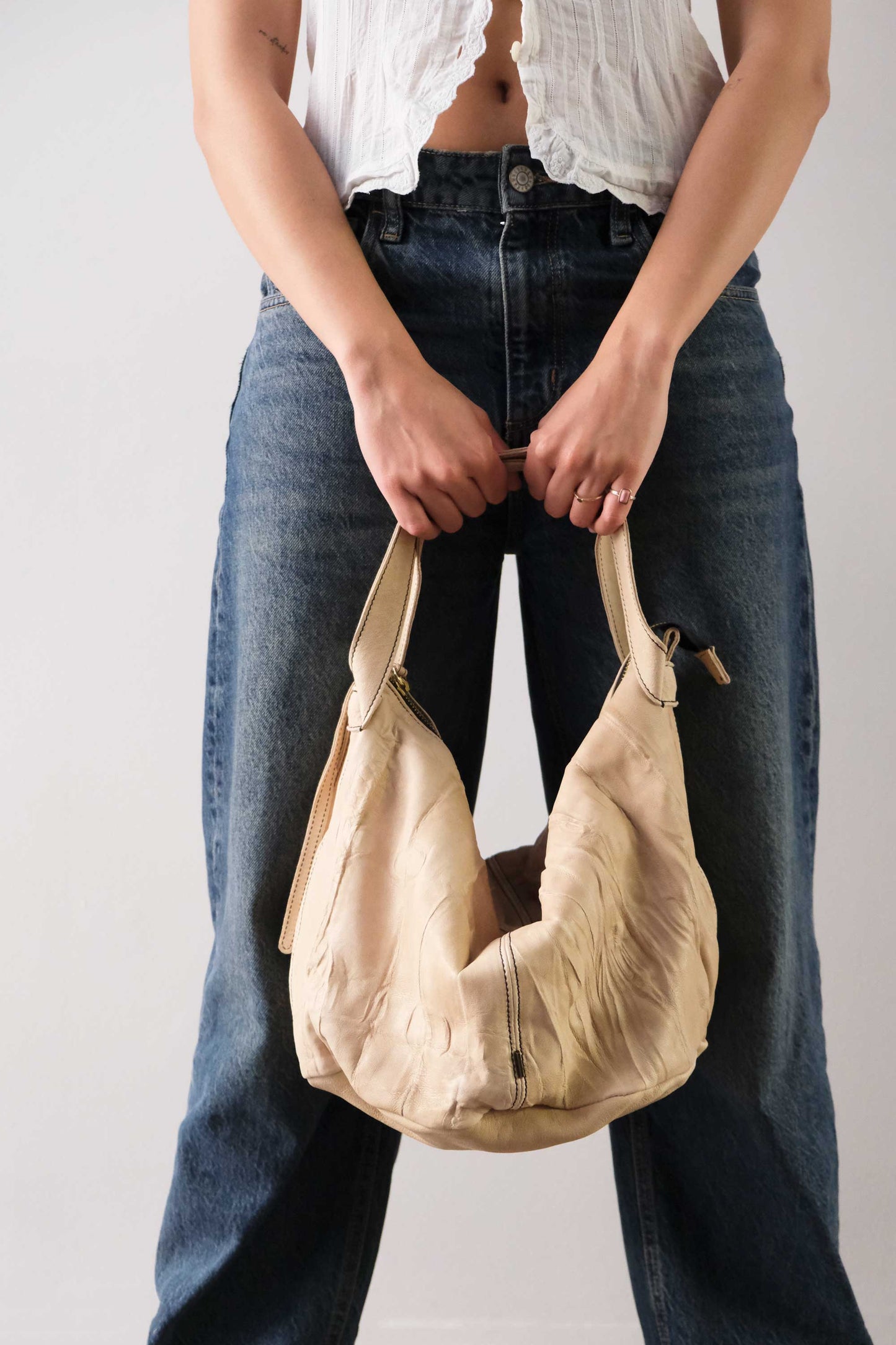 Carola bag corda morbida nappa lomè - Made in Italy -