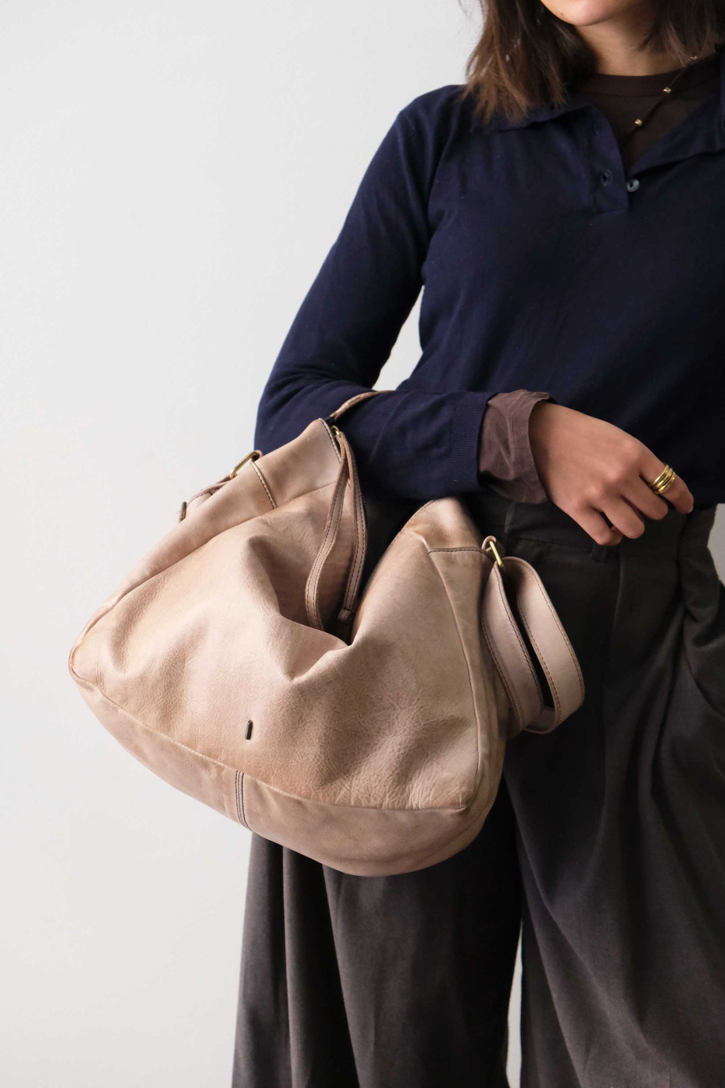Chicca hobo bag in pelle corda turner - Made in Italy -