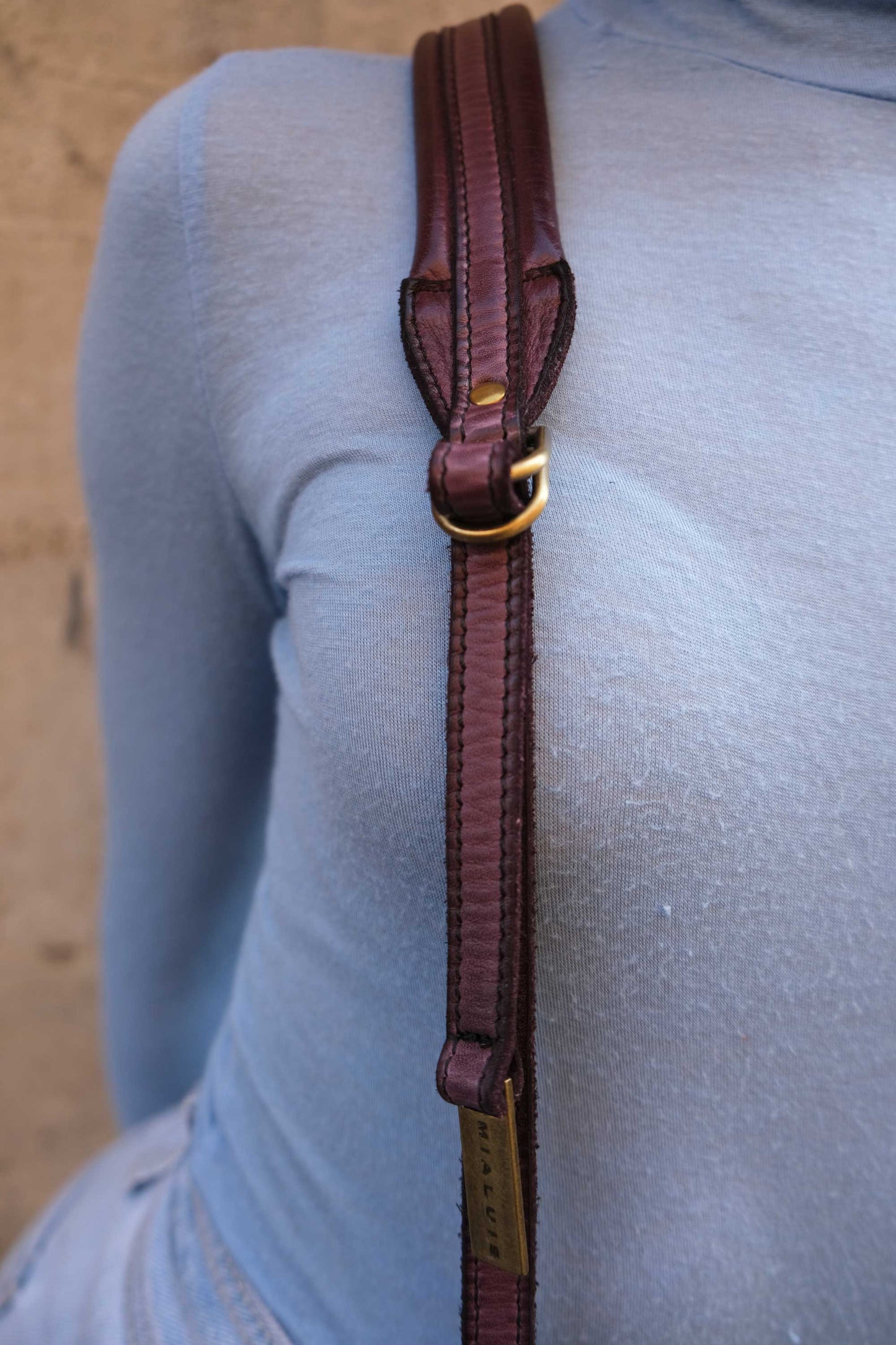 Do saddle bag in plum turner calf soft leather - Made in Italy -