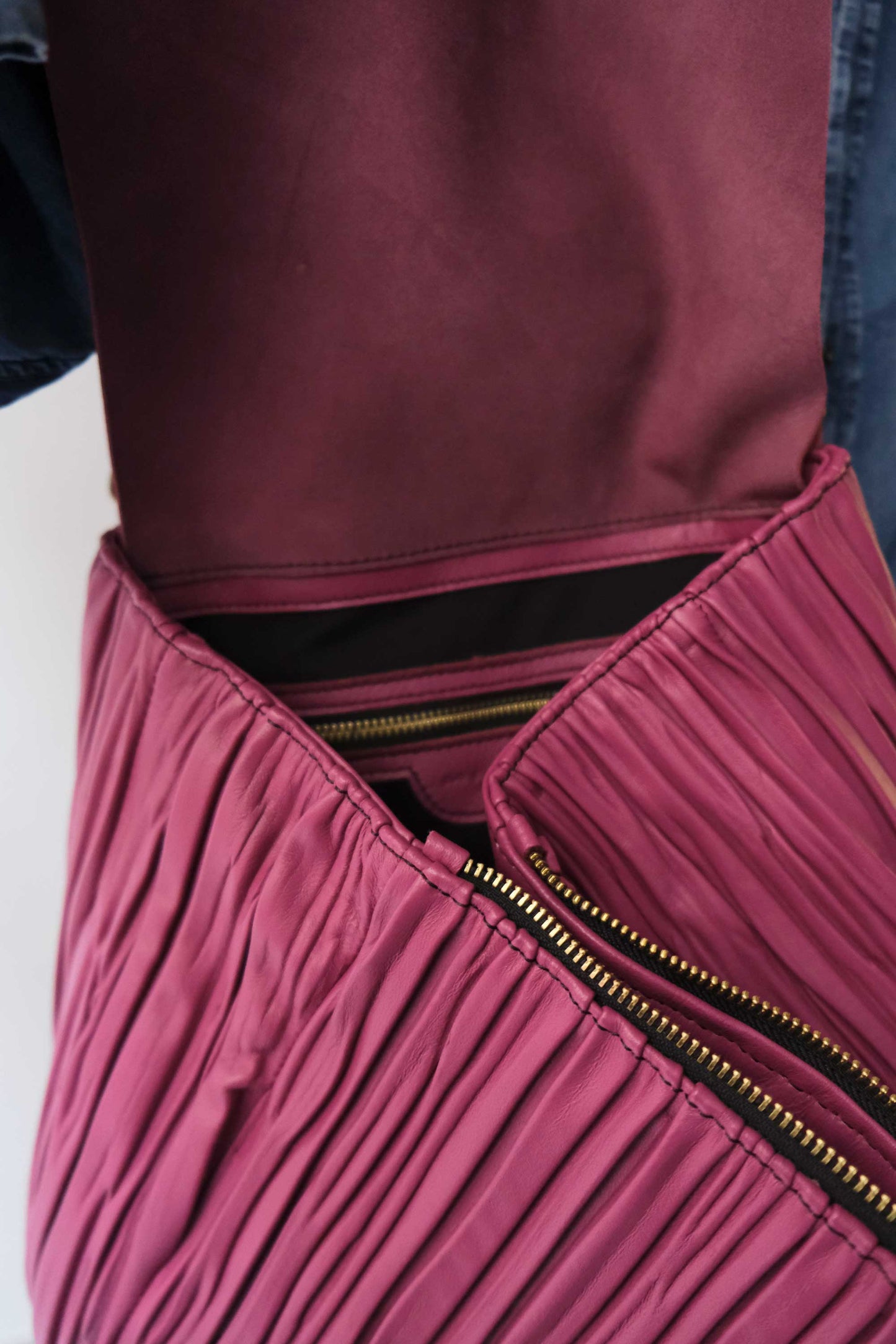 PREORDINE sconto 15% - Gabri borsa tote in nappa plissettata color barolo - usa il codice PREORDER15 - LA CONSEGNA E' STIMATA PER LA FINE DI SETTEMBRE- Made in Italy -
