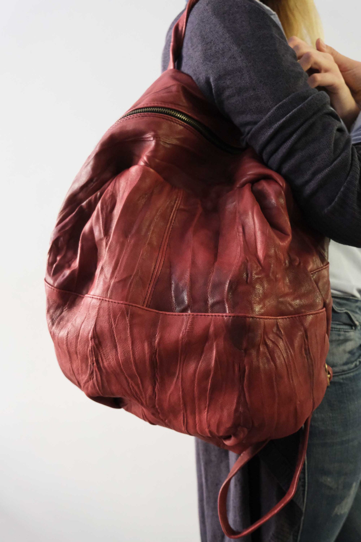 Nerina backpack in lome leather