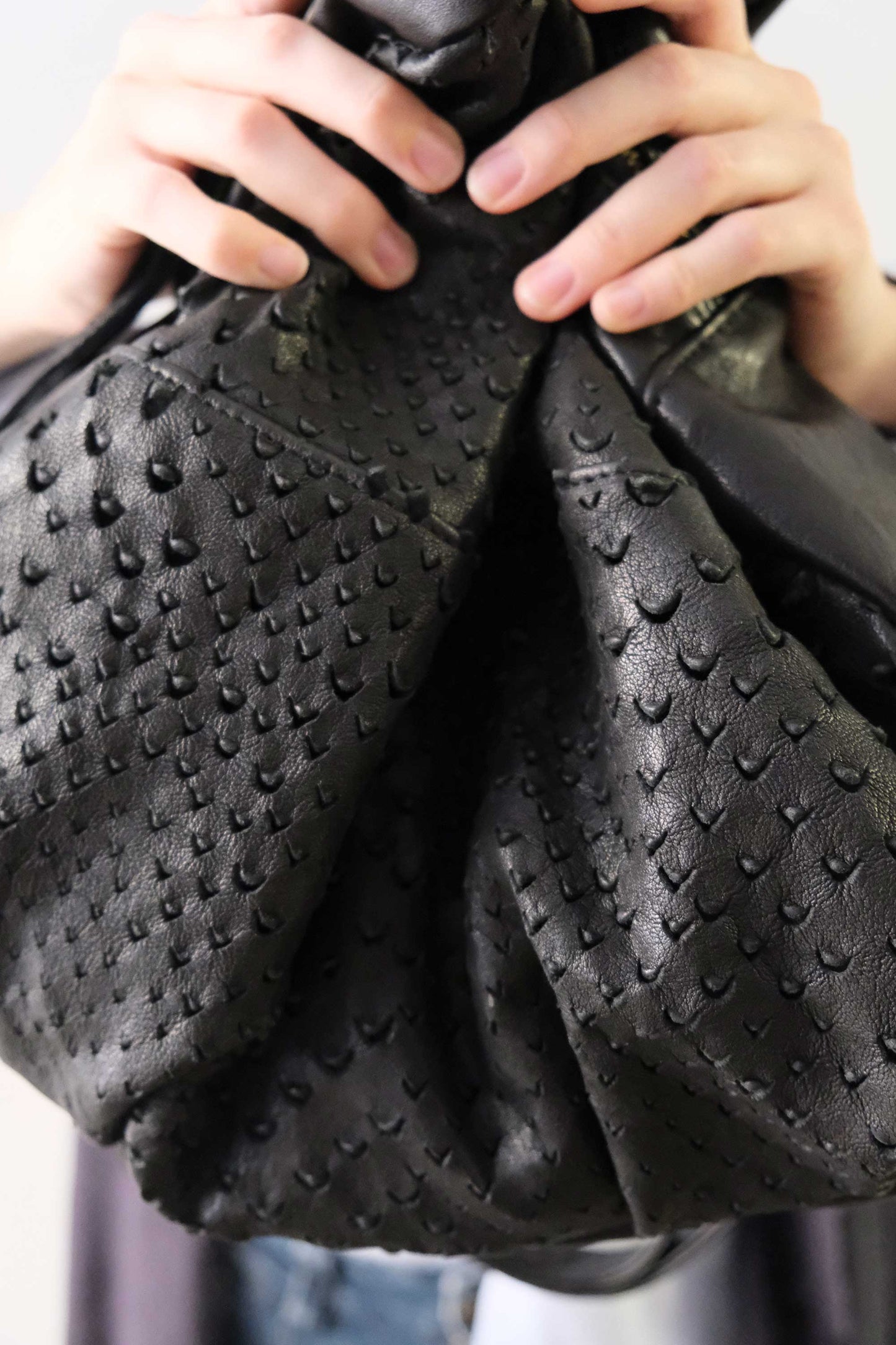 Nerina backpack in perforated nappa - Made in Italy -