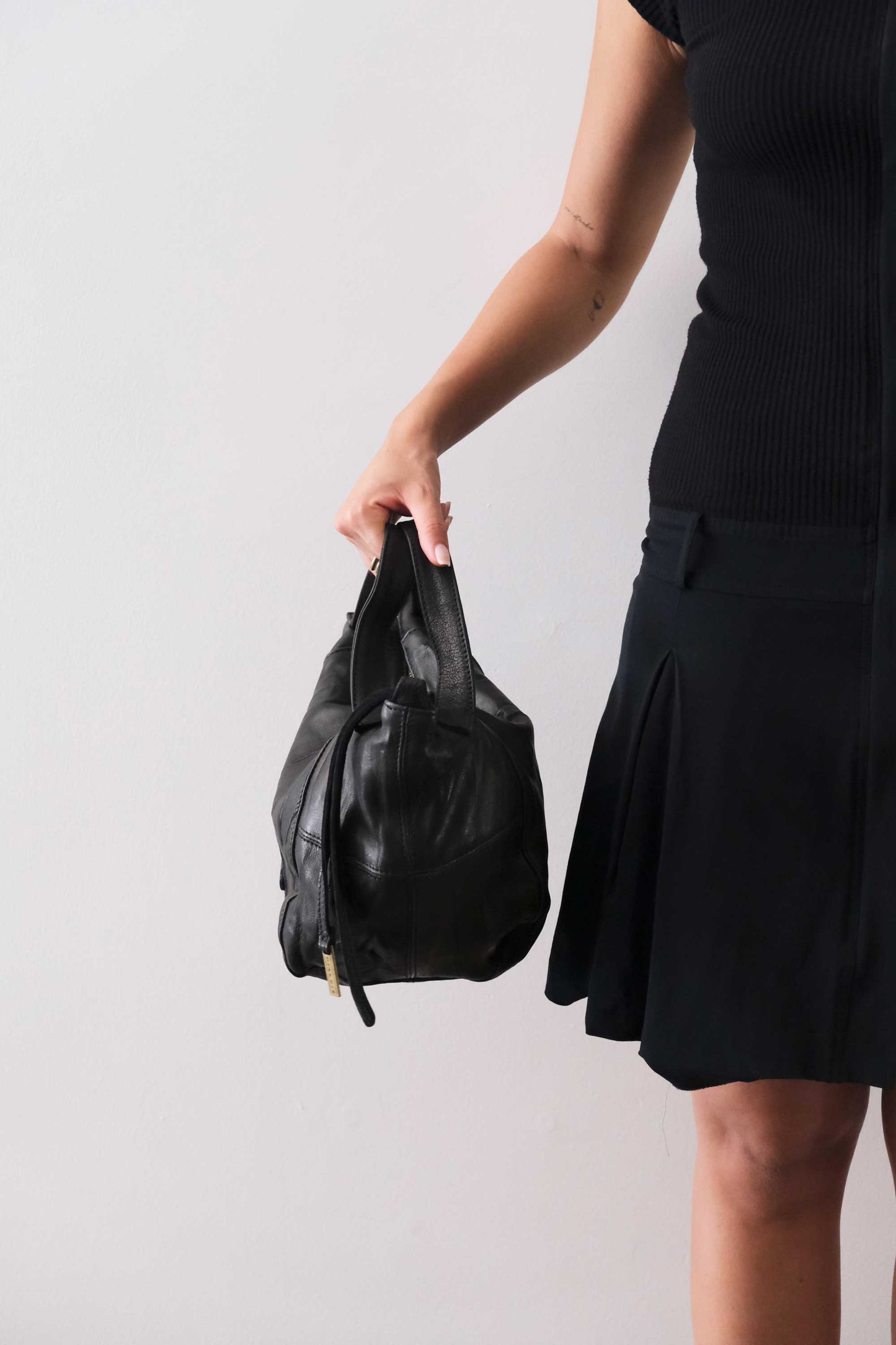 PRE ORDER discount 15%- Marty bag in black soft washed nappa lomè - use code PREORDER15 - ESTIMATED DELIVERY SEPTEMBER 15- Made in Italy -