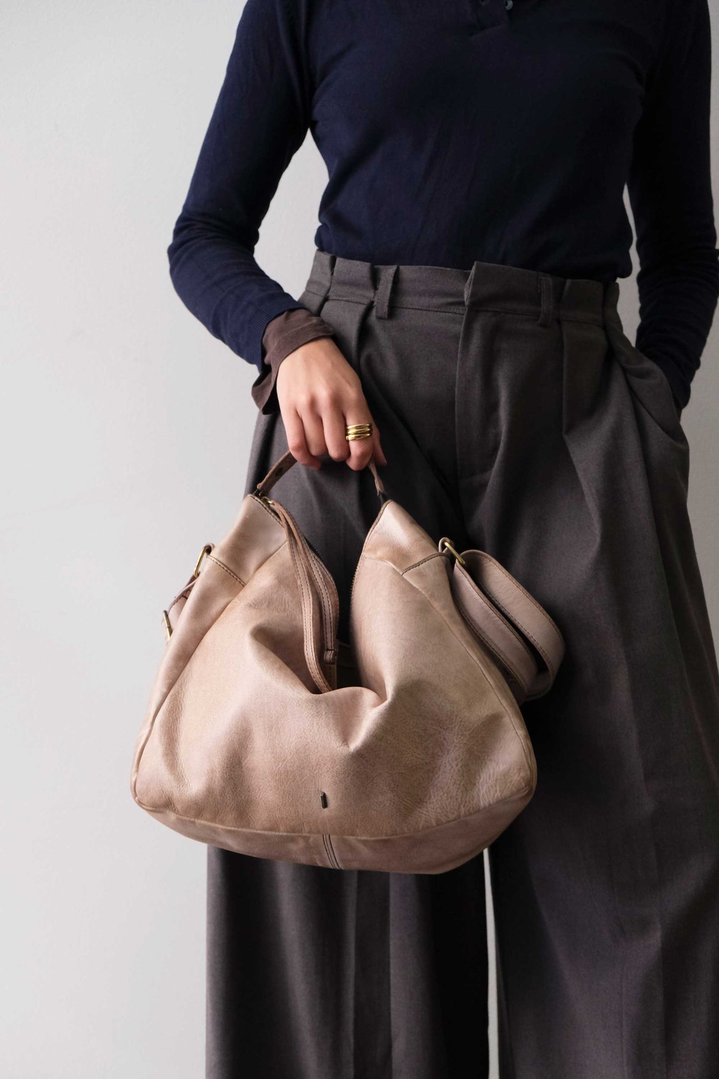 Chicca hobo bag in pelle corda turner - Made in Italy -