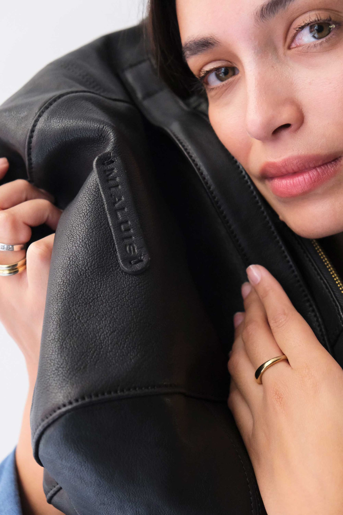 Marty bag in black soft nappa - Made in Italy -