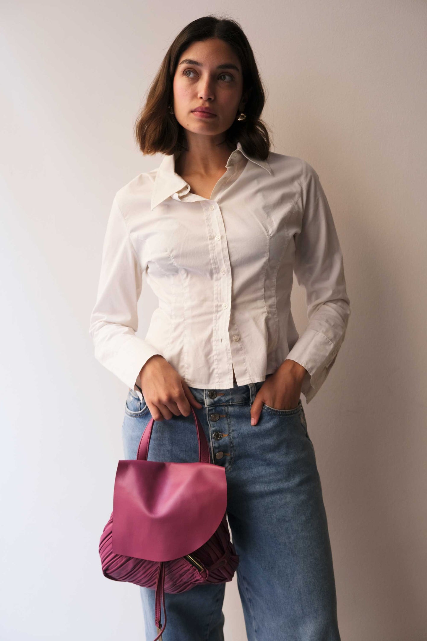 PRE ORDER discount 15%- Minu in pleated barolo colour leather- use code PREORDER15 - ESTIMATED DELIVERY END SEPTEMBER - Made in Italy -