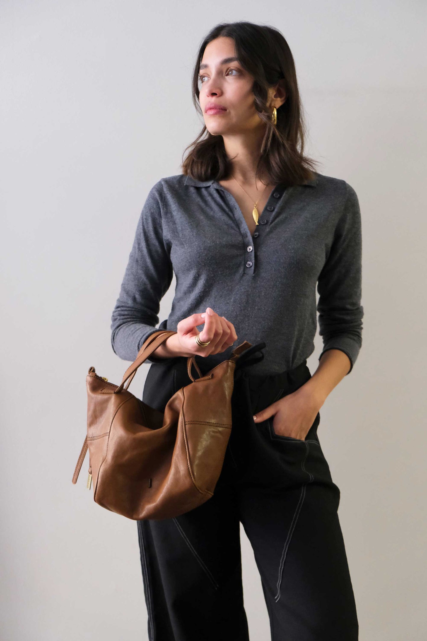 PRE ORDER discount 15%- Marty bag in cognac soft nappa - use code PREORDER15- DELIVERY DELIVERY END MARCH - Made in Italy -