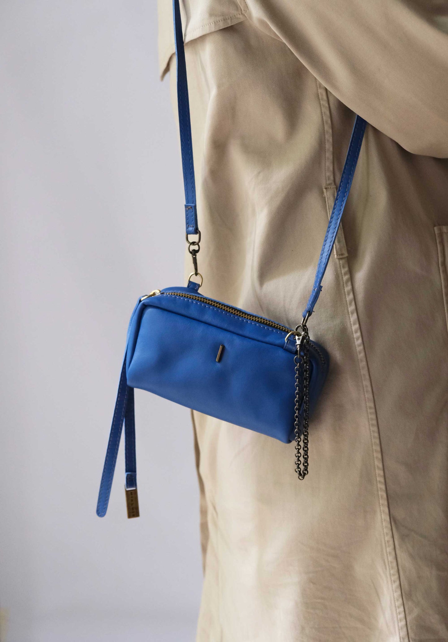 Bombo pochette in cina soft leather