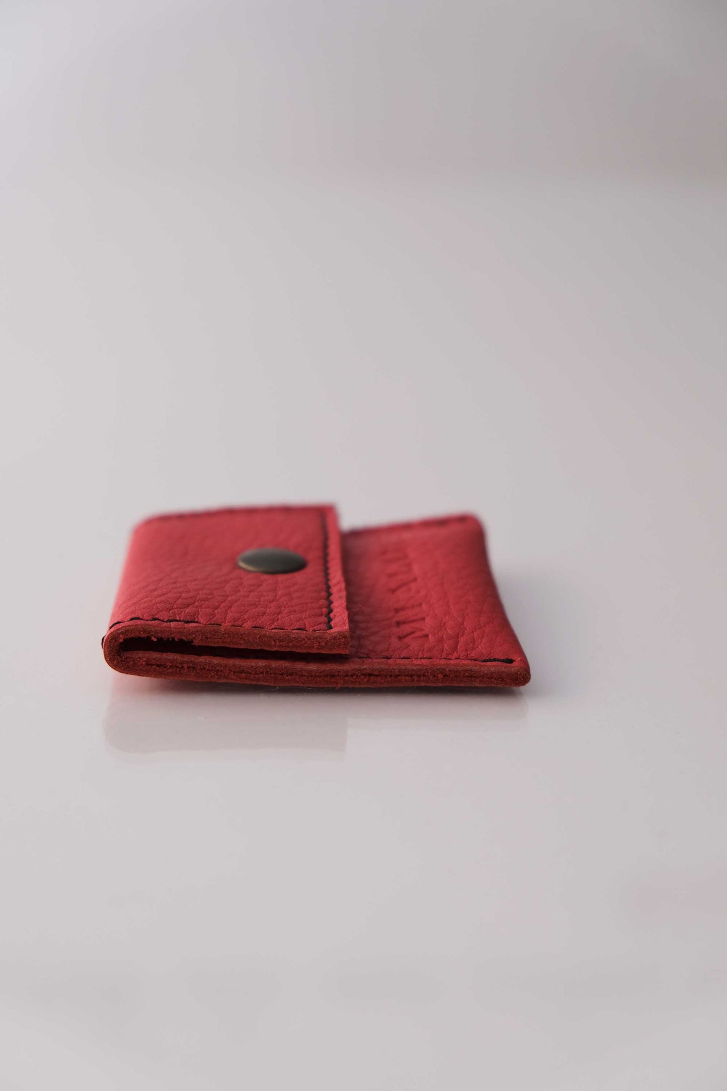Dream Seed red calf leather coin pouch - Made in Italy -