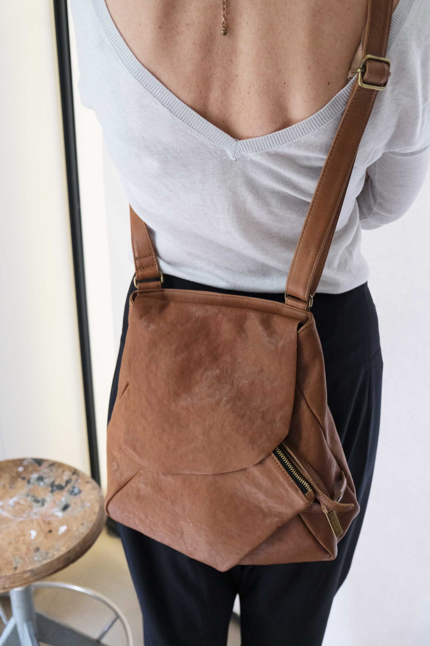 Gabri tote bag in soft nappa