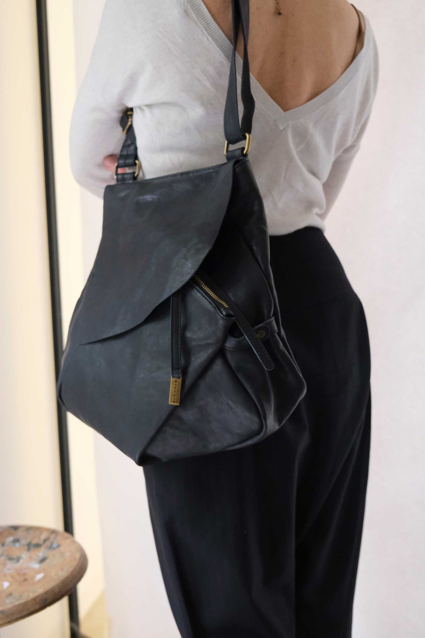 Gabri tote bag in soft nappa