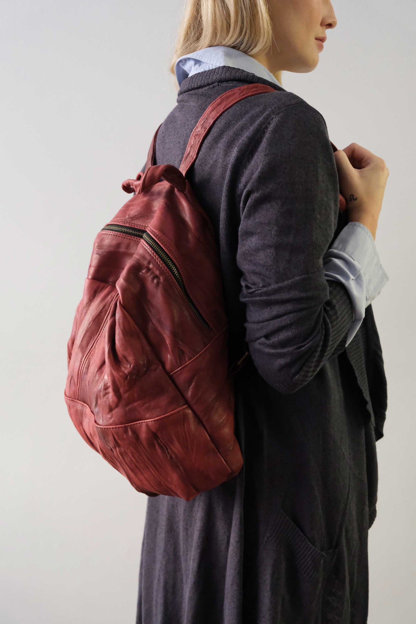 Nerina backpack in lome leather