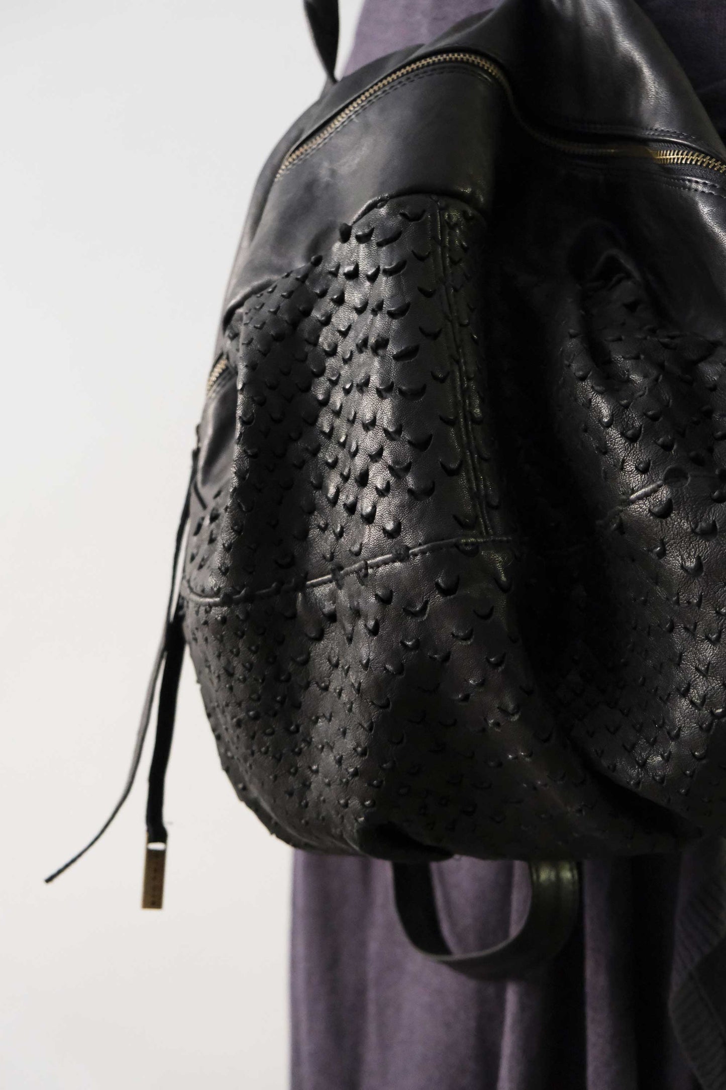Nerina backpack in perforated nappa - Made in Italy -