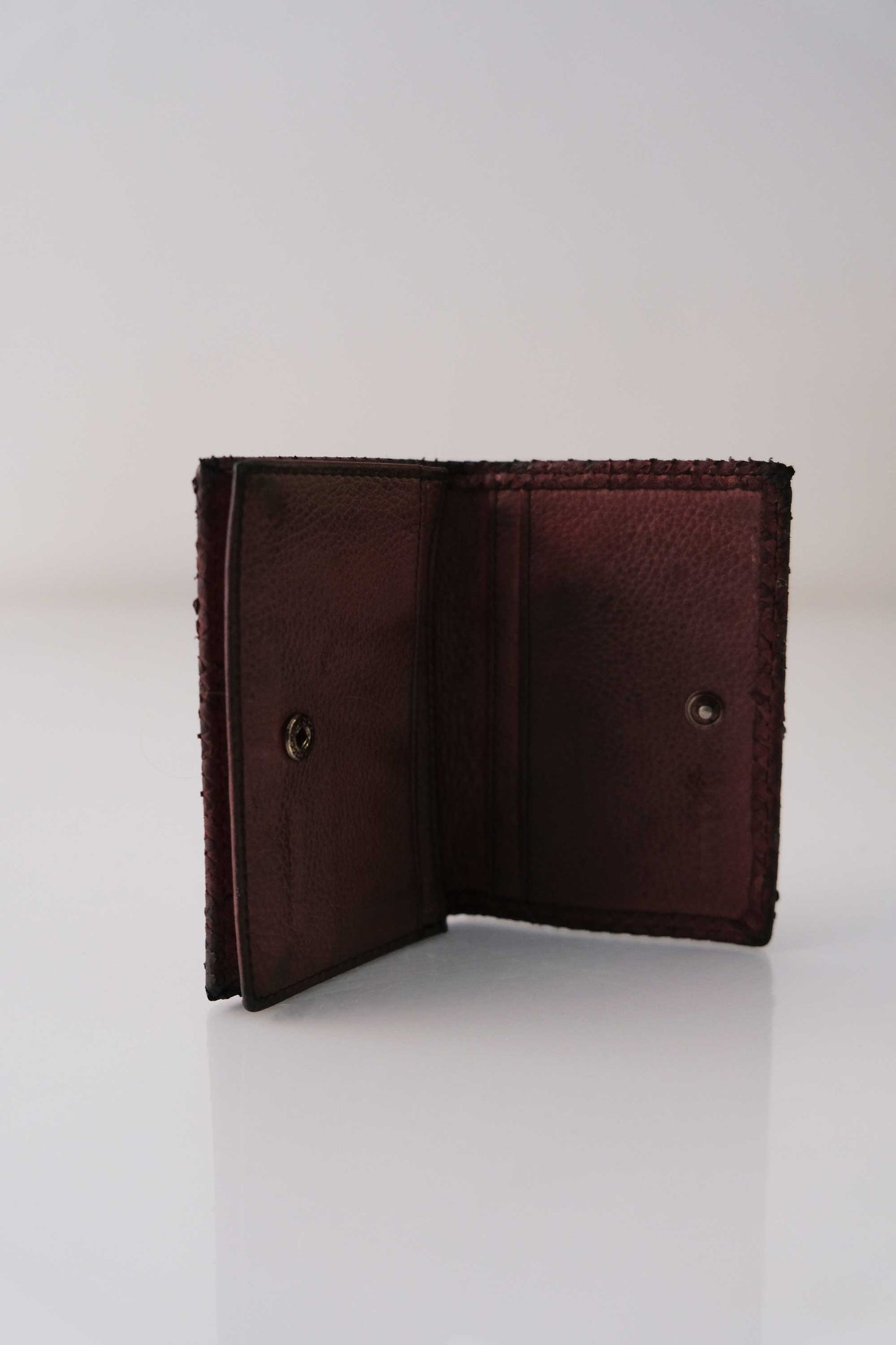 Card holder in Turner leather - Burgundy -