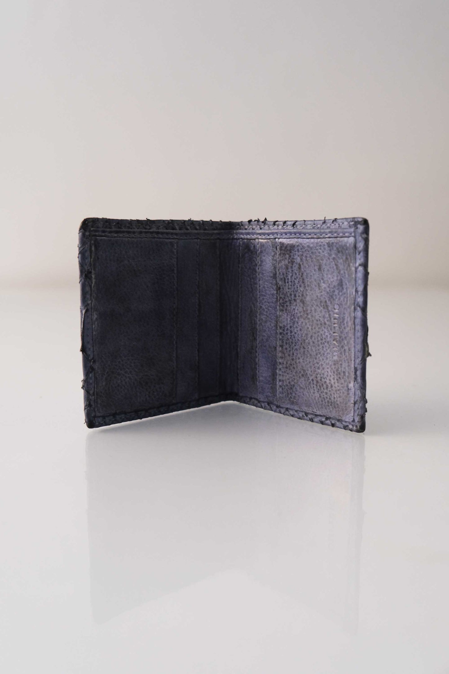 Wallet in Turner python print leather - Jeans -