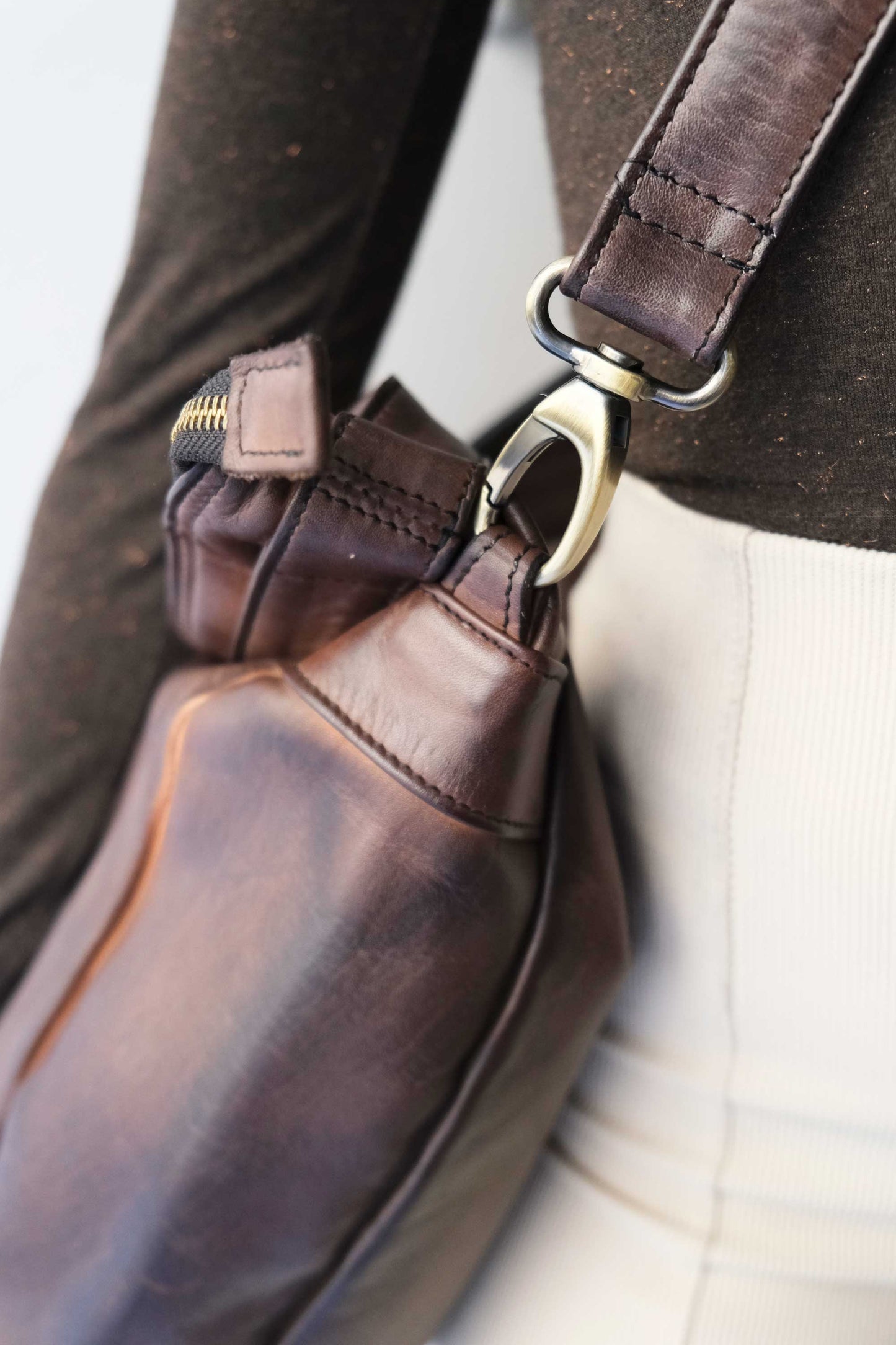 Valy in turner caffè soft calf leather - Made in Italy -