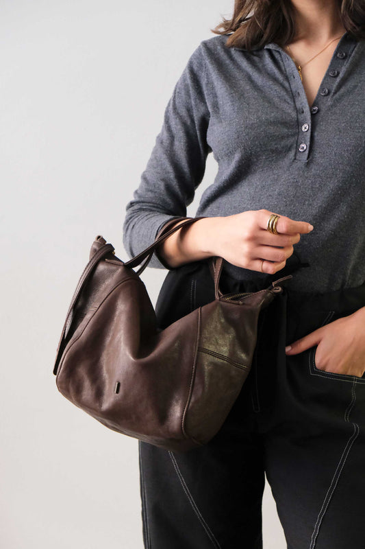 Marty borsa in morbida nappa moro - Made in Italy -