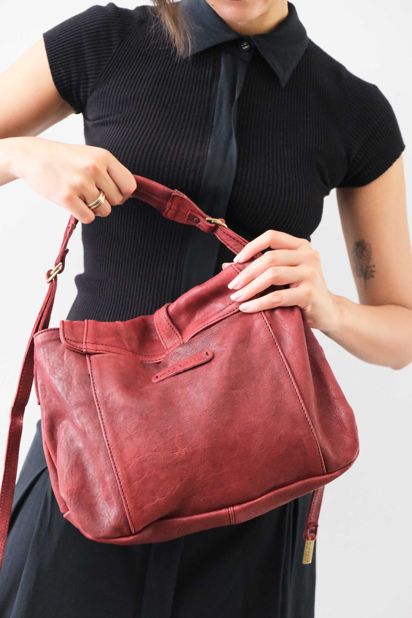 PRE ORDER discount 15%-Do saddle bag in habanero soft nappa washed - use code PREORDER15 - ESTIMATED DELIVERY SEPTEMBER 15- Made in Italy -