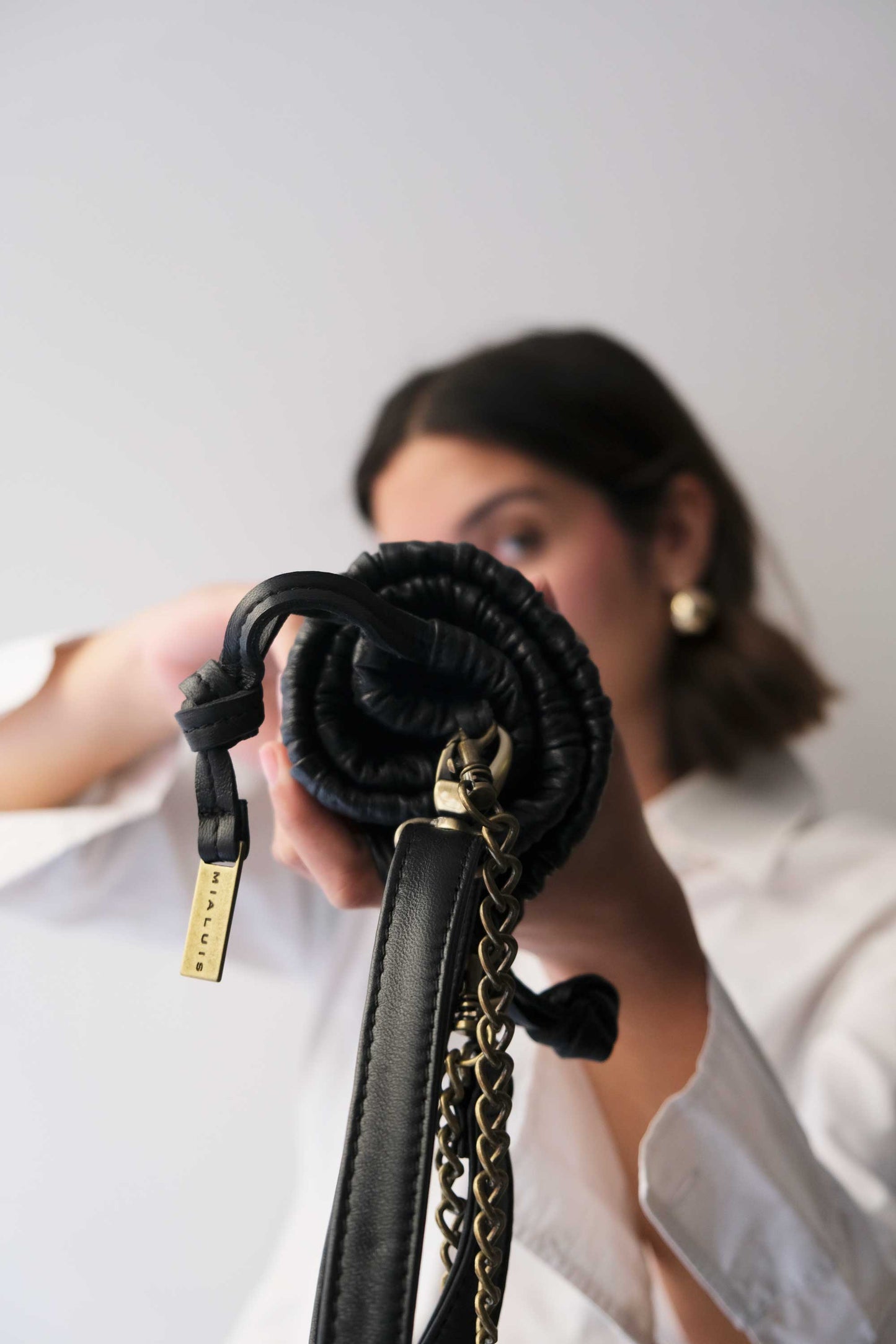 PRE ORDER discount 15%-Agnes mini pochette in black pleated leather- use code PREORDER15 - ESTIMATED DELIVERY SEPTEMBER 15- Made in Italy -