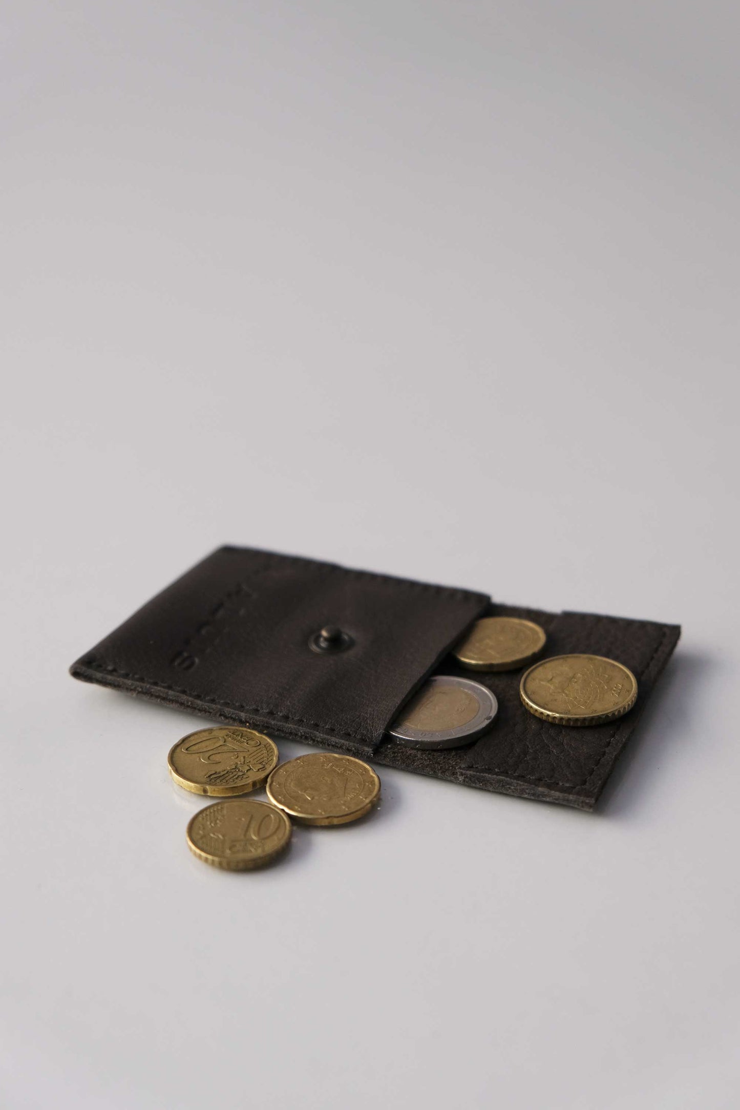 Dream Seed brown calf leather coin pouch - Made in Italy -