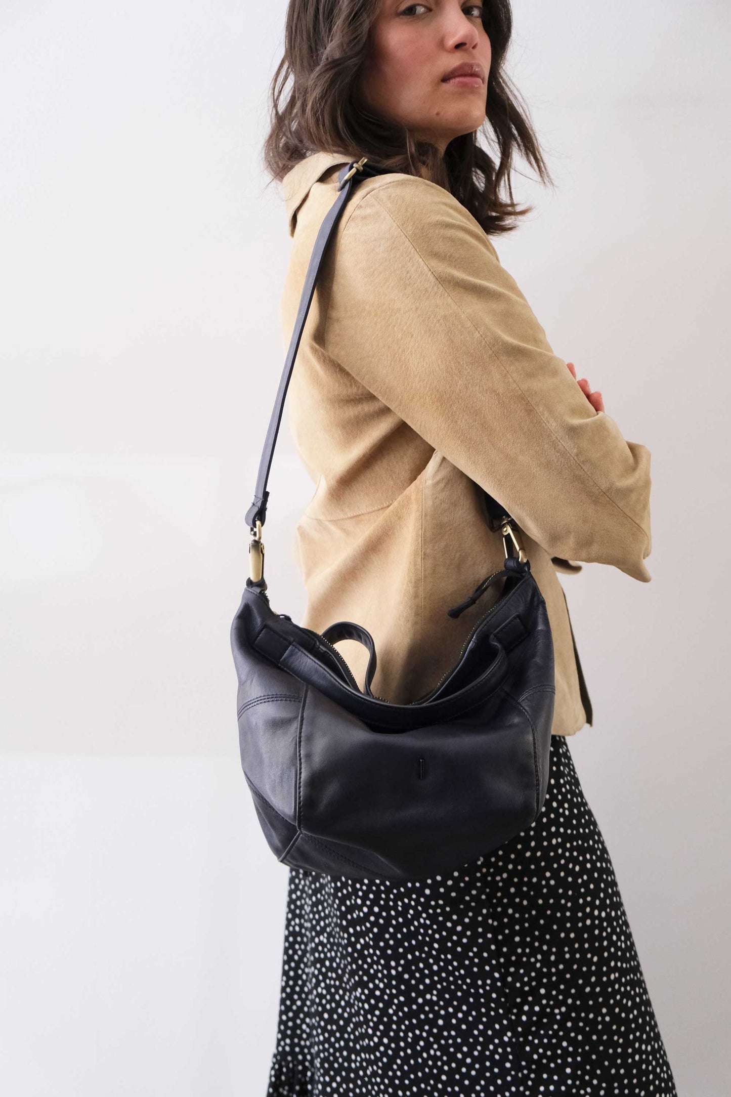 PRE ORDER discount 15%-Marty bag in cobalt turner calf soft leather - use code PREORDER15 - ESTIMATED DELIVERY SEPTEMBER 15- Made in Italy -