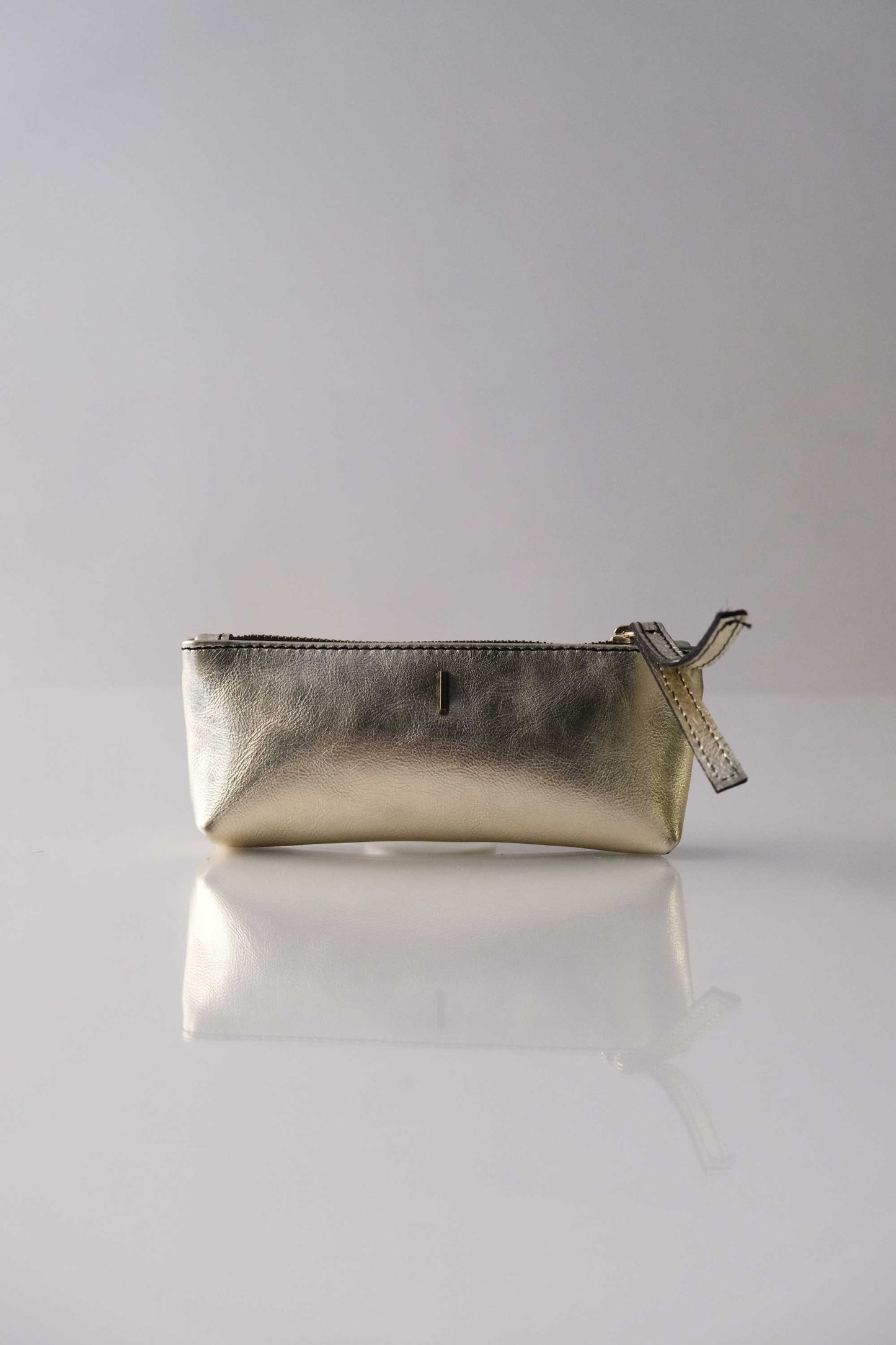 Mix leather laminated golde – The Sustainable Pochette - Made in Italy